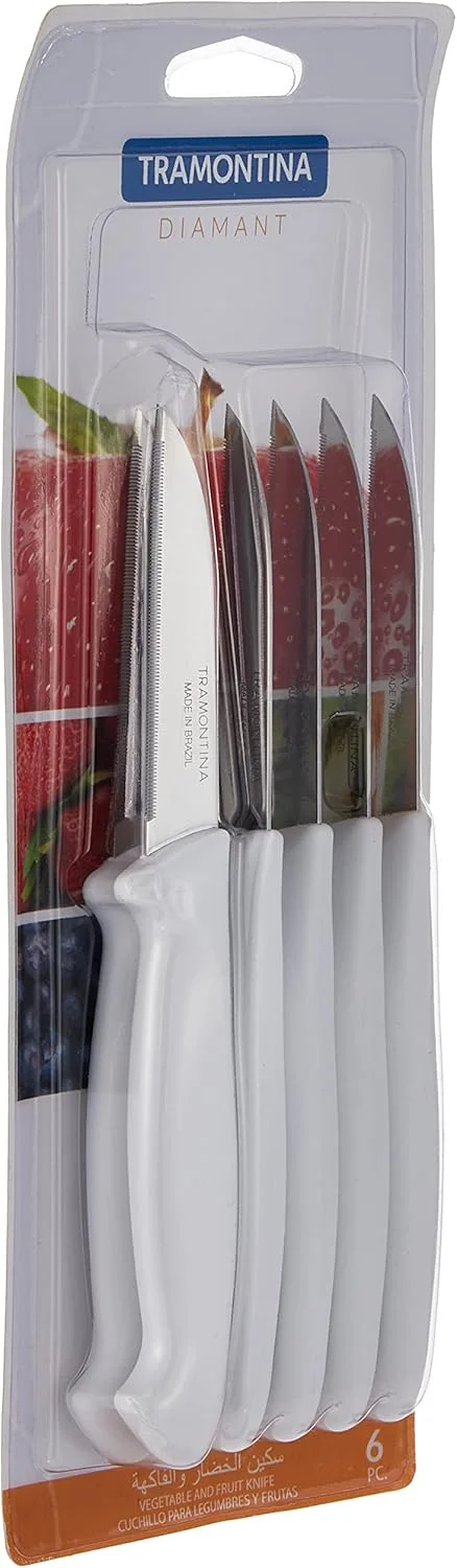 ست چاقوی 6 تکه ترامونتینا - ست کارد و چنگال استیل نقره ای، ست چاقوهای آشپزی حرفه ای تیز برای سرآشپز، نارنجی ست چاقوی 6 تکه ترامونتینا - ست کارد و چنگال استیل نقره ای، ست چاقوهای آشپزی حرفه ای تیز برای سرآشپز، نارنجی