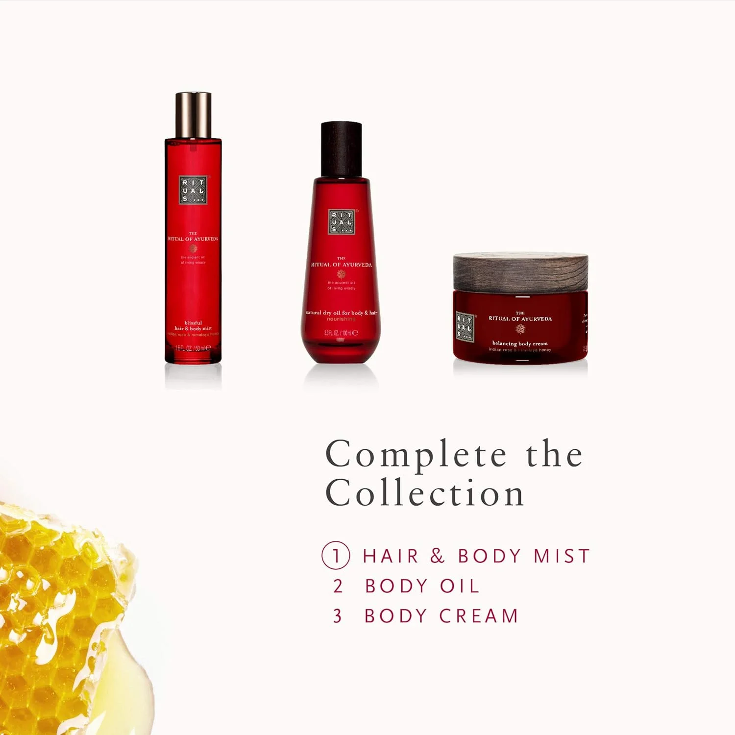 اسپری مو و بدن ریتوالز مدل The Ritual of Ayurveda، 50 میلی لیتر - حاوی گل رز هندی و روغن بادام شیرین - با خواص تسکین دهنده و مغذی اسپری مو و بدن ریتوالز مدل The Ritual of Ayurveda، 50 میلی لیتر - حاوی گل رز هندی و روغن بادام شیرین - با خواص تسکین دهنده و مغذی