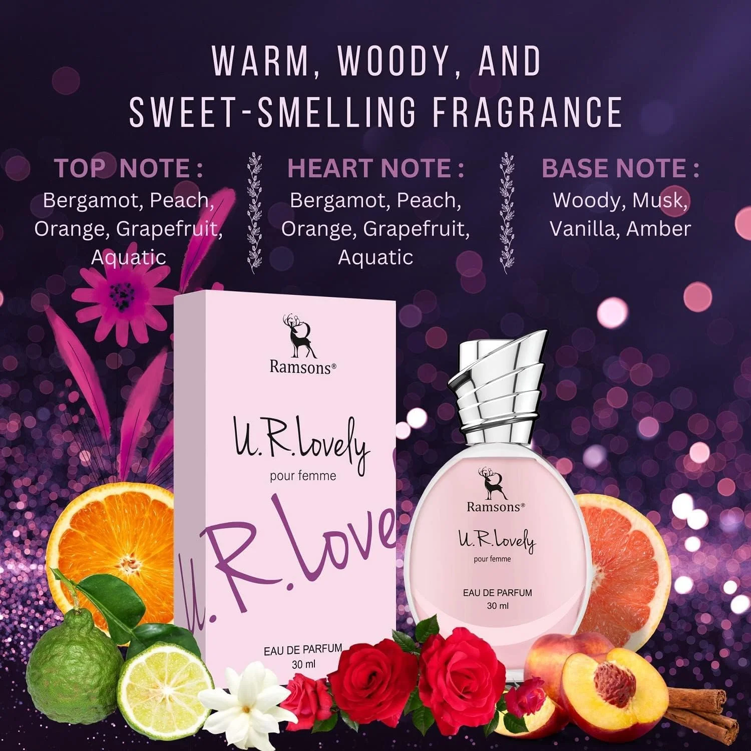 رامسونز - بسته ترکیبی ادو پرفیوم U R LOVELY, U R SWEET & U R AWESOME | 30 میلی لیتر x 3 | عطر زنانه رامسونز - بسته ترکیبی ادو پرفیوم U R LOVELY, U R SWEET & U R AWESOME | 30 میلی لیتر x 3 | عطر زنانه