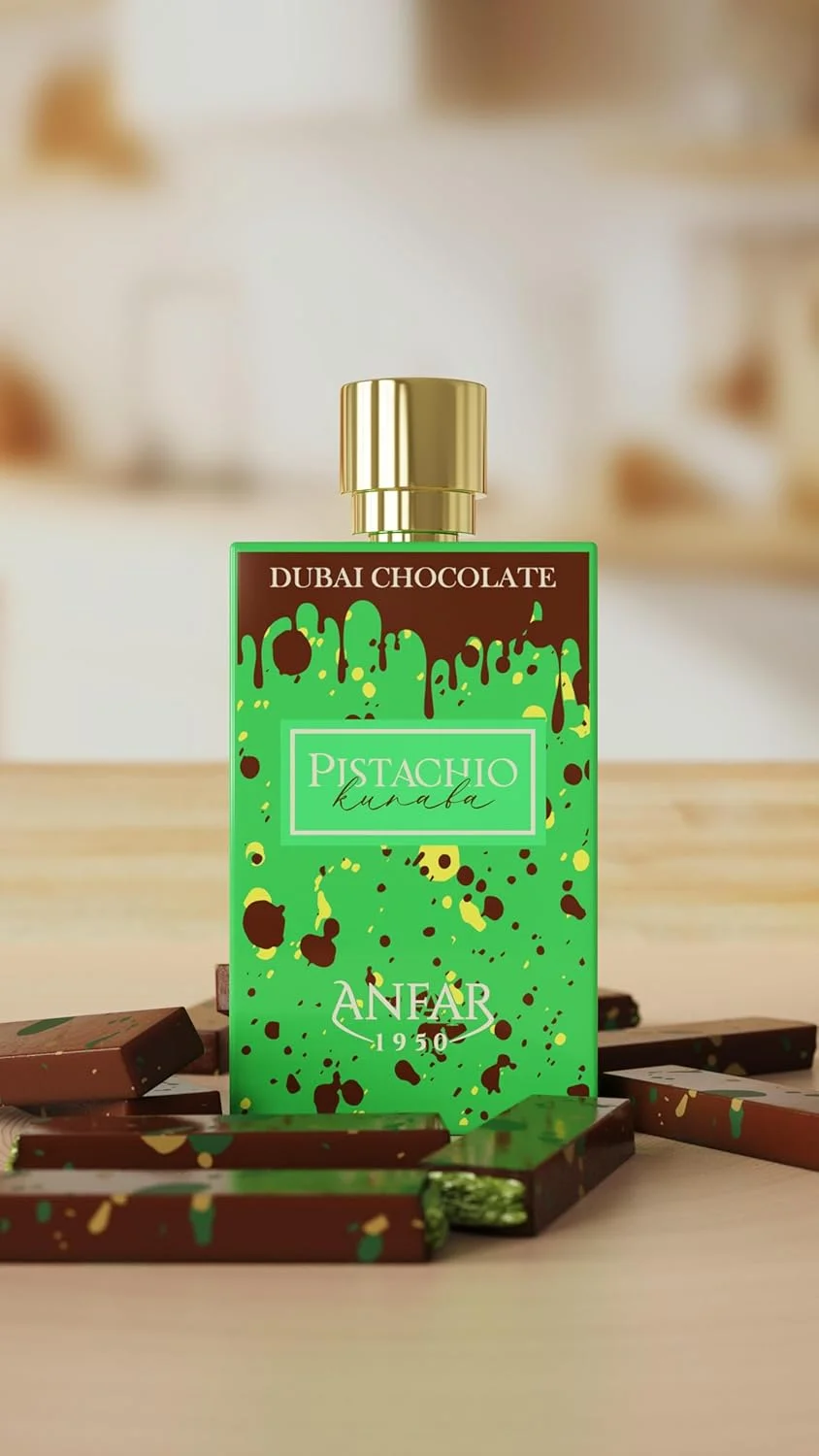 عطر پسته کنافه از انفر 1950 - عطر لوکس و مجلل برای مردان و زنان، با رایحه های غنی شکلات، پسته، وانیل کهربا و هل، 80 میلی لیتر اکستریت د پرفیوم