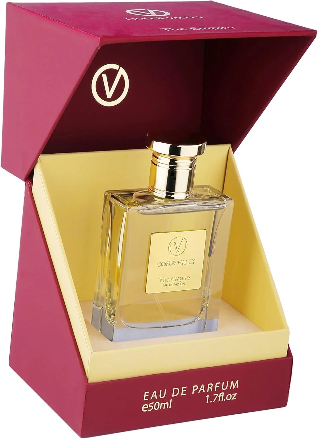 ادکلن یونی‌سکس ODEUR VALLEY مدل The Empire، مناسب آقایان/بانوان، 50 میلی‌لیتر، ماندگاری طولانی، عطر بسیار غلیظ، رایحه شیرین، تازه و گلی، بطری/جعبه لوکس و با کیفیت عالی برای هدیه