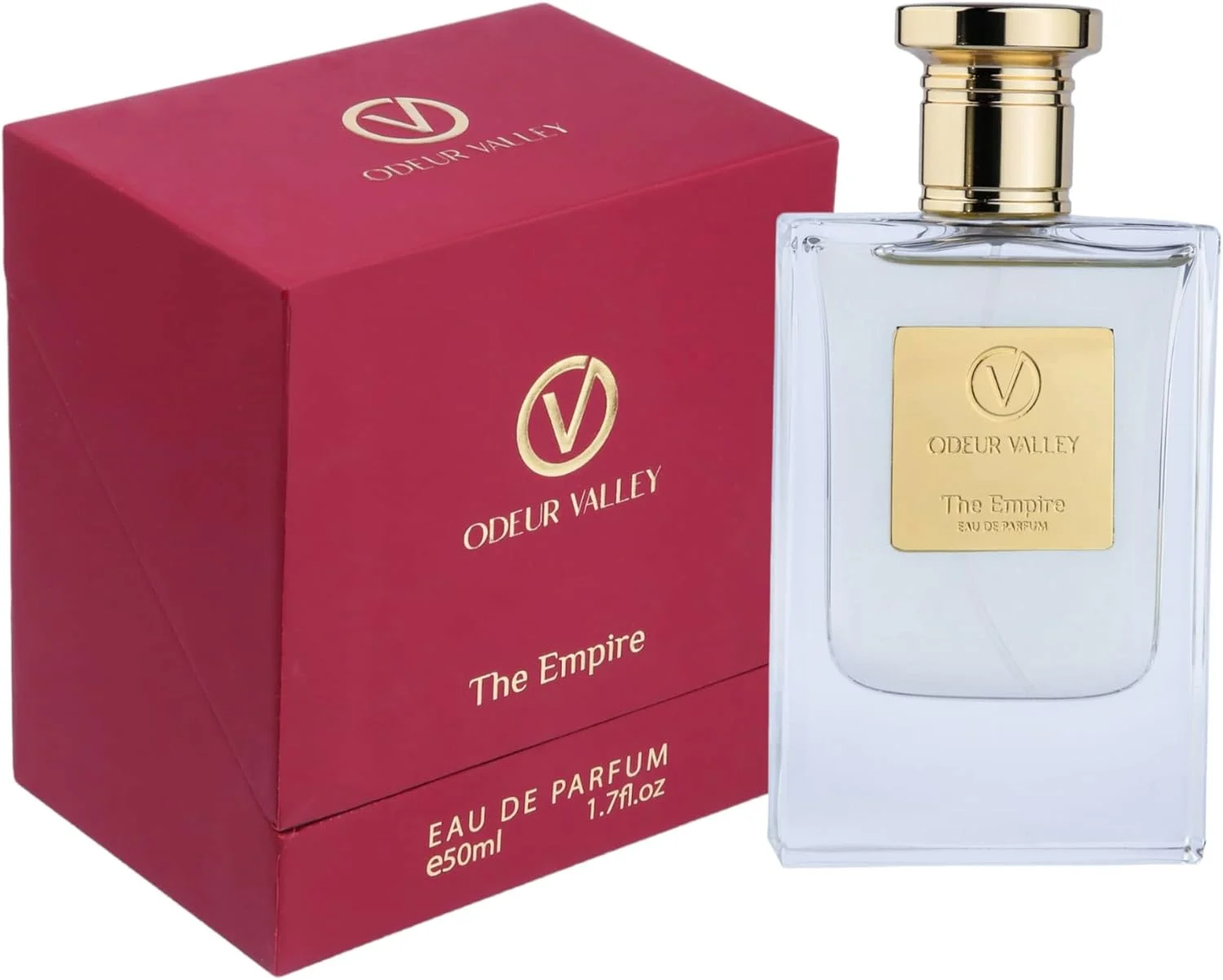 ادکلن یونی‌سکس ODEUR VALLEY مدل The Empire، مناسب آقایان/بانوان، 50 میلی‌لیتر، ماندگاری طولانی، عطر بسیار غلیظ، رایحه شیرین، تازه و گلی، بطری/جعبه لوکس و با کیفیت عالی برای هدیه