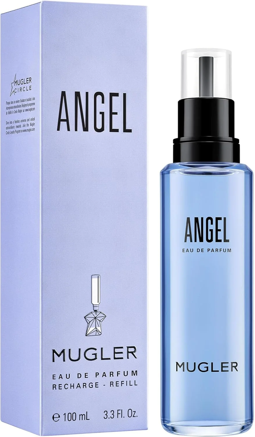 عطر زنانه موگلر آنجل ریفیل - ادو پرفیوم - رایحه کهربایی و چوبی - با ترنج، پرالین و نعناع هندی - ماندگاری طولانی - 100 میلی لیتر