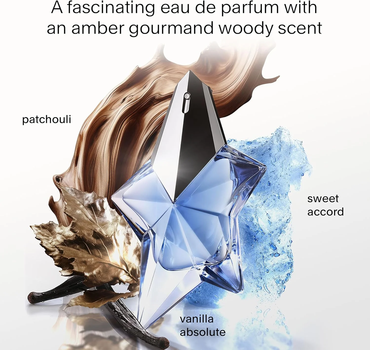 عطر زنانه موگلر آنجل ریفیل - ادو پرفیوم - رایحه کهربایی و چوبی - با ترنج، پرالین و نعناع هندی - ماندگاری طولانی - 100 میلی لیتر