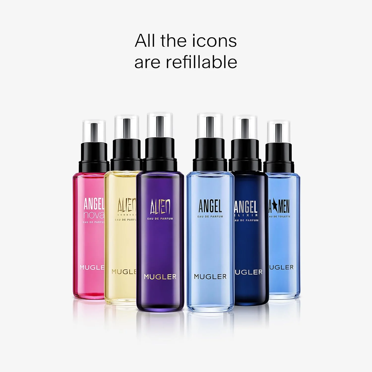 عطر زنانه موگلر آنجل ریفیل - ادو پرفیوم - رایحه کهربایی و چوبی - با ترنج، پرالین و نعناع هندی - ماندگاری طولانی - 100 میلی لیتر