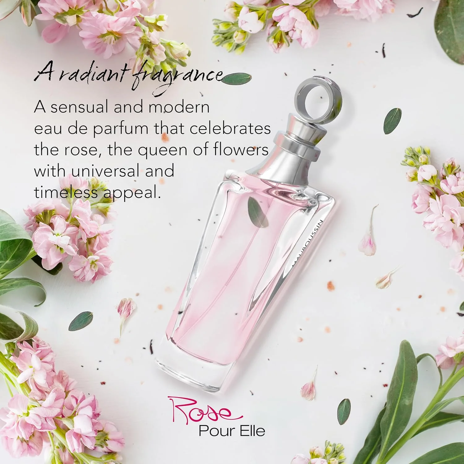مابوسین - Rose Pour Elle 100ml (3.3 Fl Oz) - ادو پرفیوم زنانه - رایحه های گلی، میوه ای و تازه مابوسین - Rose Pour Elle 100ml (3.3 Fl Oz) - ادو پرفیوم زنانه - رایحه های گلی، میوه ای و تازه