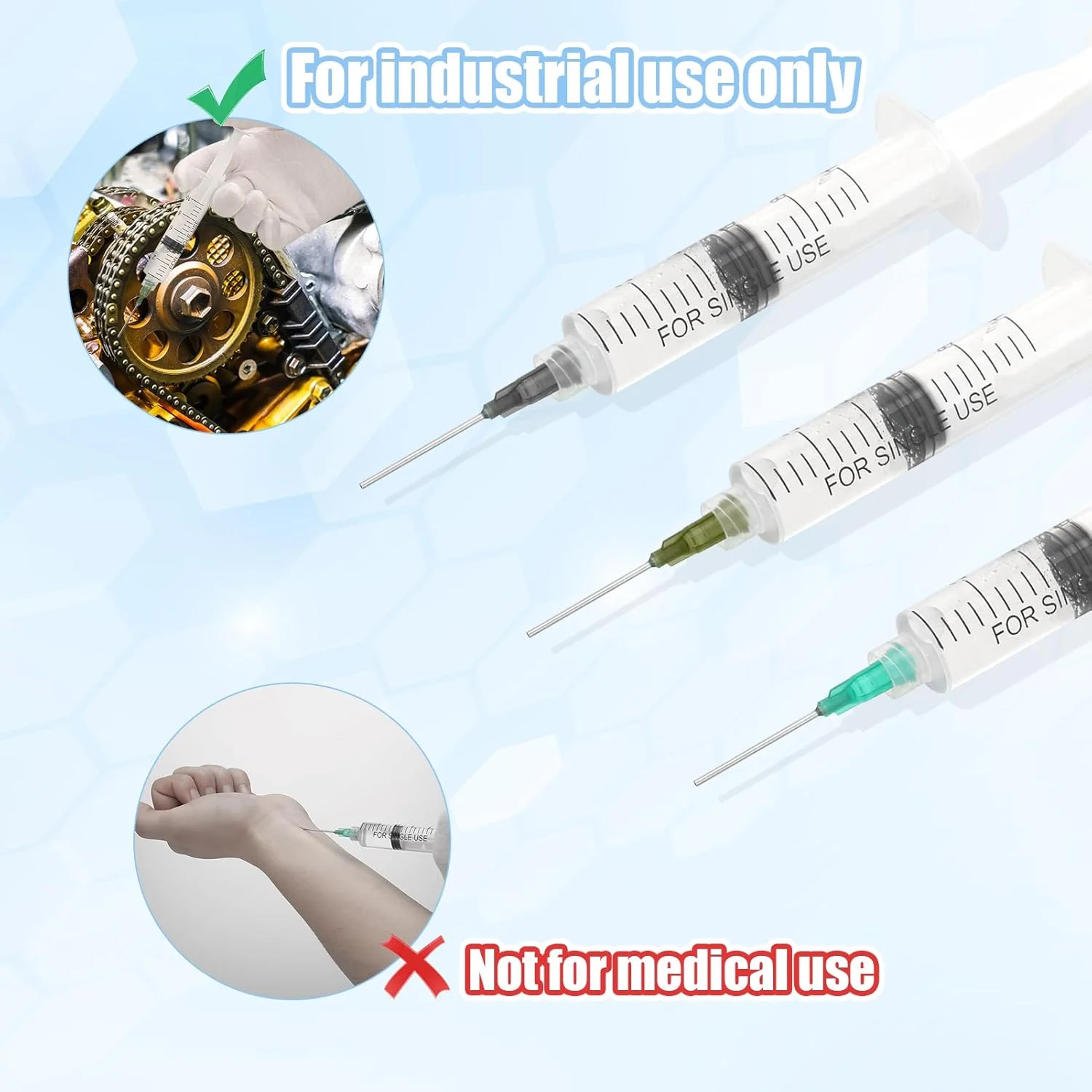 سرنگ پلاستیکی VINEST، 12 عددی، سرنگ صنعتی 10 میلی لیتری با سوزن های کند 14G/16G/18G برای تزریق، سرنگ دستی پیچی با سوزن، برای مایعات، چسب، روغن، جوهر سرنگ پلاستیکی VINEST، 12 عددی، سرنگ صنعتی 10 میلی لیتری با سوزن های کند 14G/16G/18G برای تزریق، سرنگ دستی پیچی با سوزن، برای مایعات، چسب، روغن، جوهر