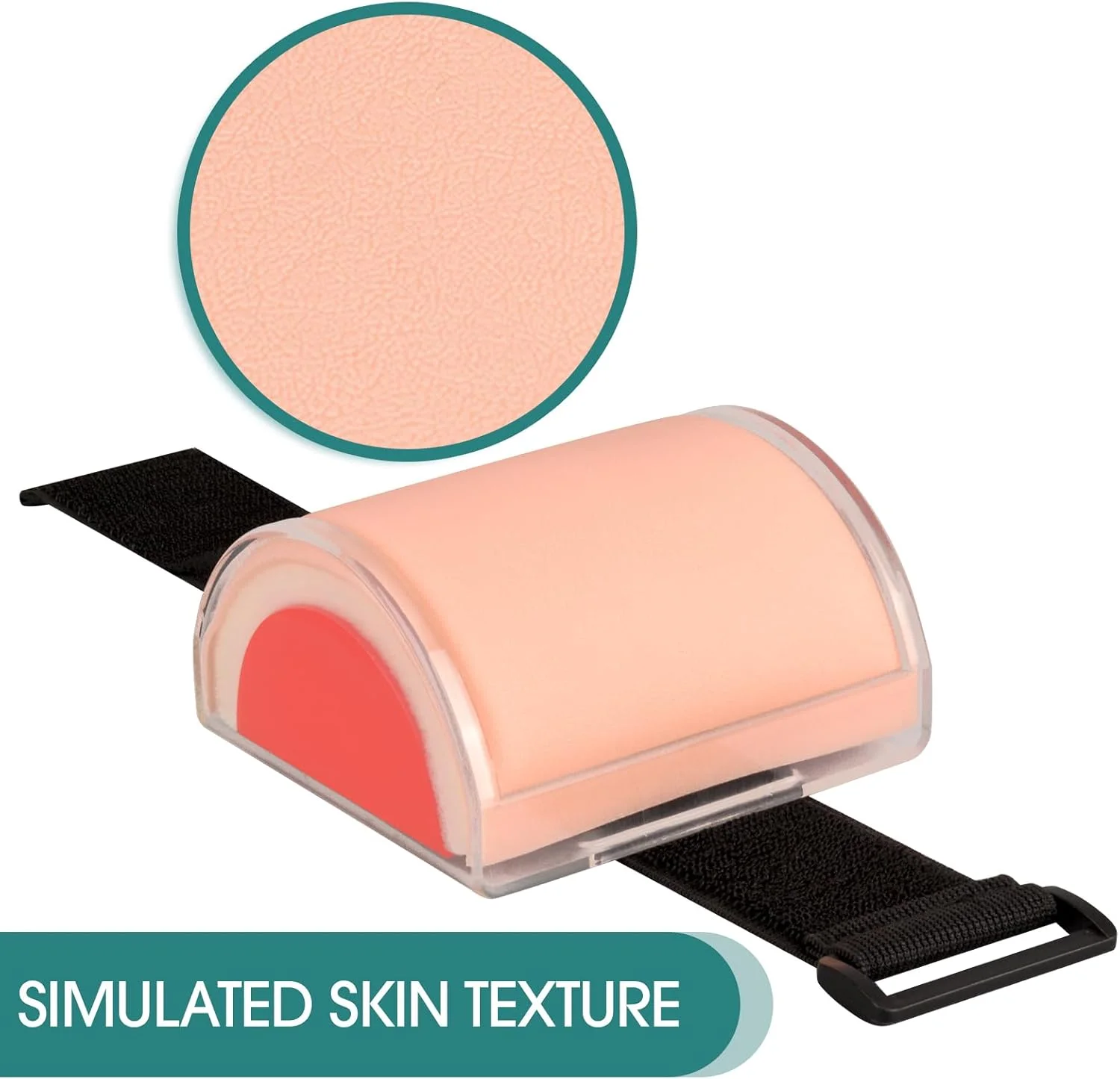 پد تمرین تزریق Skillssist IM,SQ مدل با پوست، بافت زیر جلدی و لایه عضلانی برای آموزش پرستاران و دانشجویان پزشکی، طراحی پوشیدنی