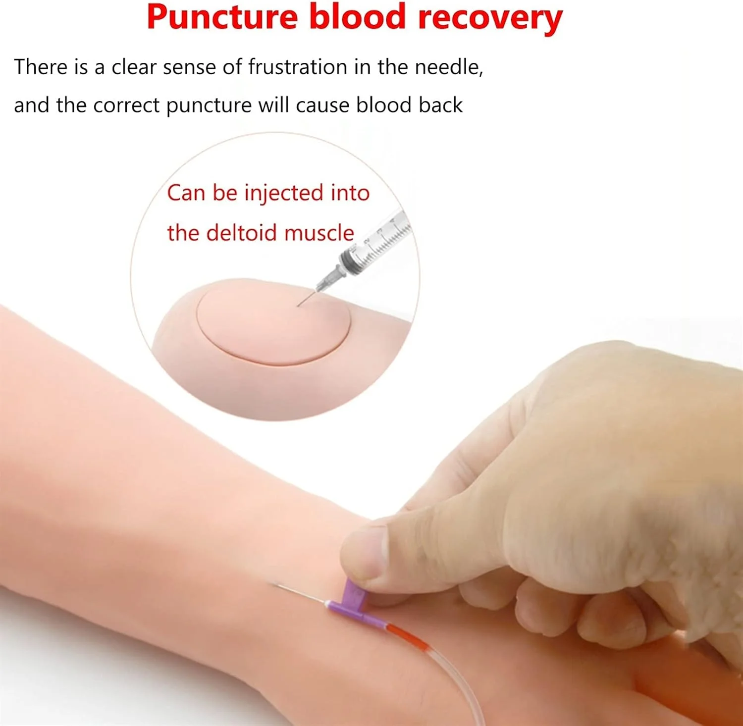 مدل بازوی خونگیری تابستانی، کیت تمرین تزریق عضلانی، برای آموزش تزریق وریدی، انفوزیون و مهارت IV پرستار کارآموز