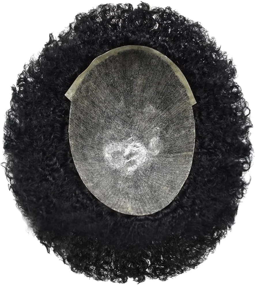 کلاه گیس آفریقایی SINGA HAIR برای مردان سیاه پوست، بافت مجعد، سیستم موی برزیلی، واحد موی تزریقی تمام PU برای مردان سیاه پوست (1B# مشکی طبیعی، آفریقایی 8 میلی متری) کلاه گیس آفریقایی SINGA HAIR برای مردان سیاه پوست، بافت مجعد، سیستم موی برزیلی، واحد موی تزریقی تمام PU برای مردان سیاه پوست (1B# مشکی طبیعی، آفریقایی 8 میلی متری)