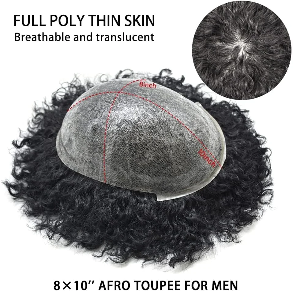 کلاه گیس آفریقایی SINGA HAIR برای مردان سیاه پوست، بافت مجعد، سیستم موی برزیلی، واحد موی تزریقی تمام PU برای مردان سیاه پوست (1B# مشکی طبیعی، آفریقایی 8 میلی متری) کلاه گیس آفریقایی SINGA HAIR برای مردان سیاه پوست، بافت مجعد، سیستم موی برزیلی، واحد موی تزریقی تمام PU برای مردان سیاه پوست (1B# مشکی طبیعی، آفریقایی 8 میلی متری)