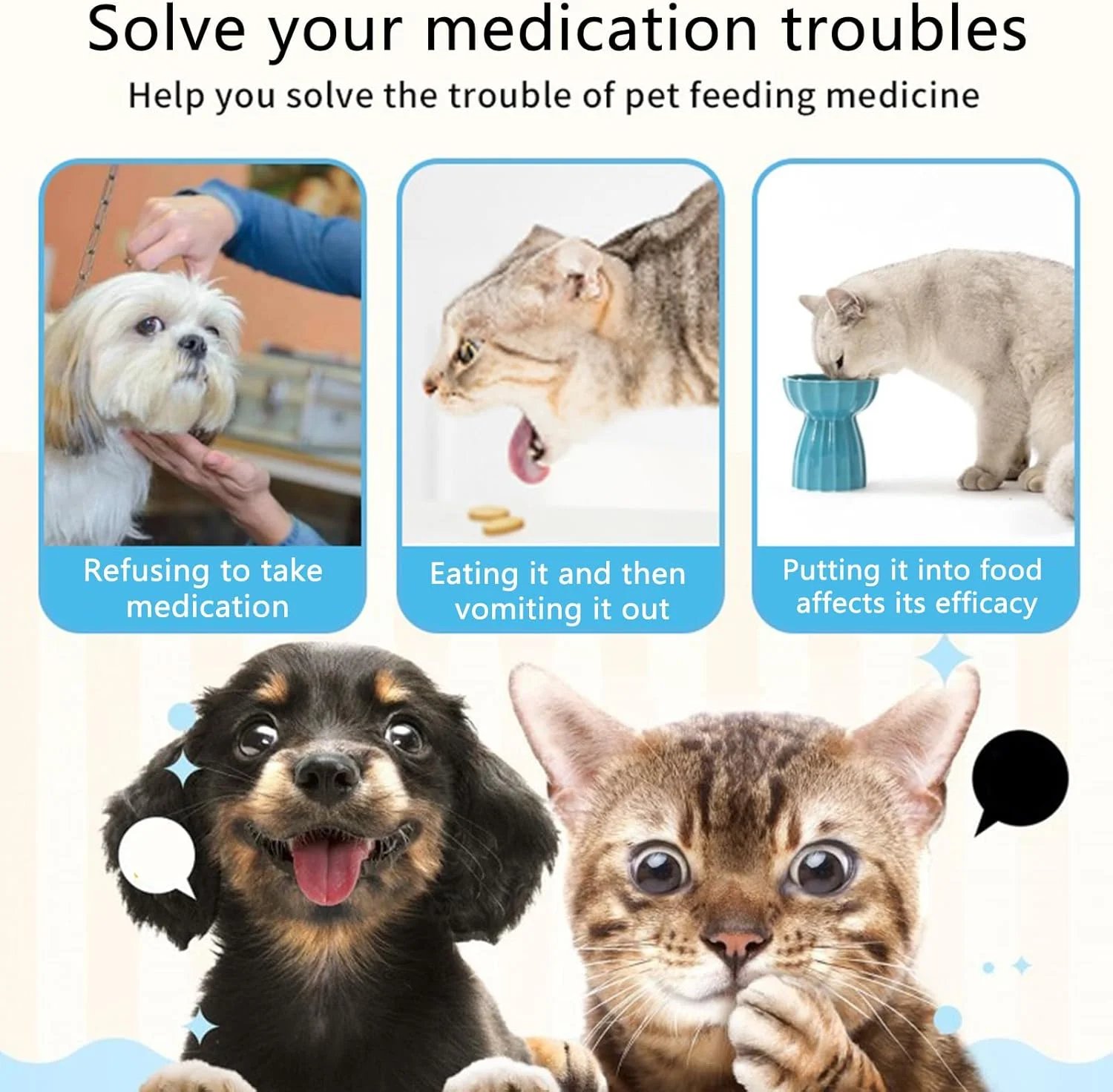 سرنگ تغذیه حیوانات خانگی نالاینا، بسته 6 عددی سرنگ 20 سی سی، قابل استفاده مجدد، با اندازه گیری های واضح، برای گربه ها، سگ ها، حیوانات کوچک، تزریق مایع (بدون سوزن)