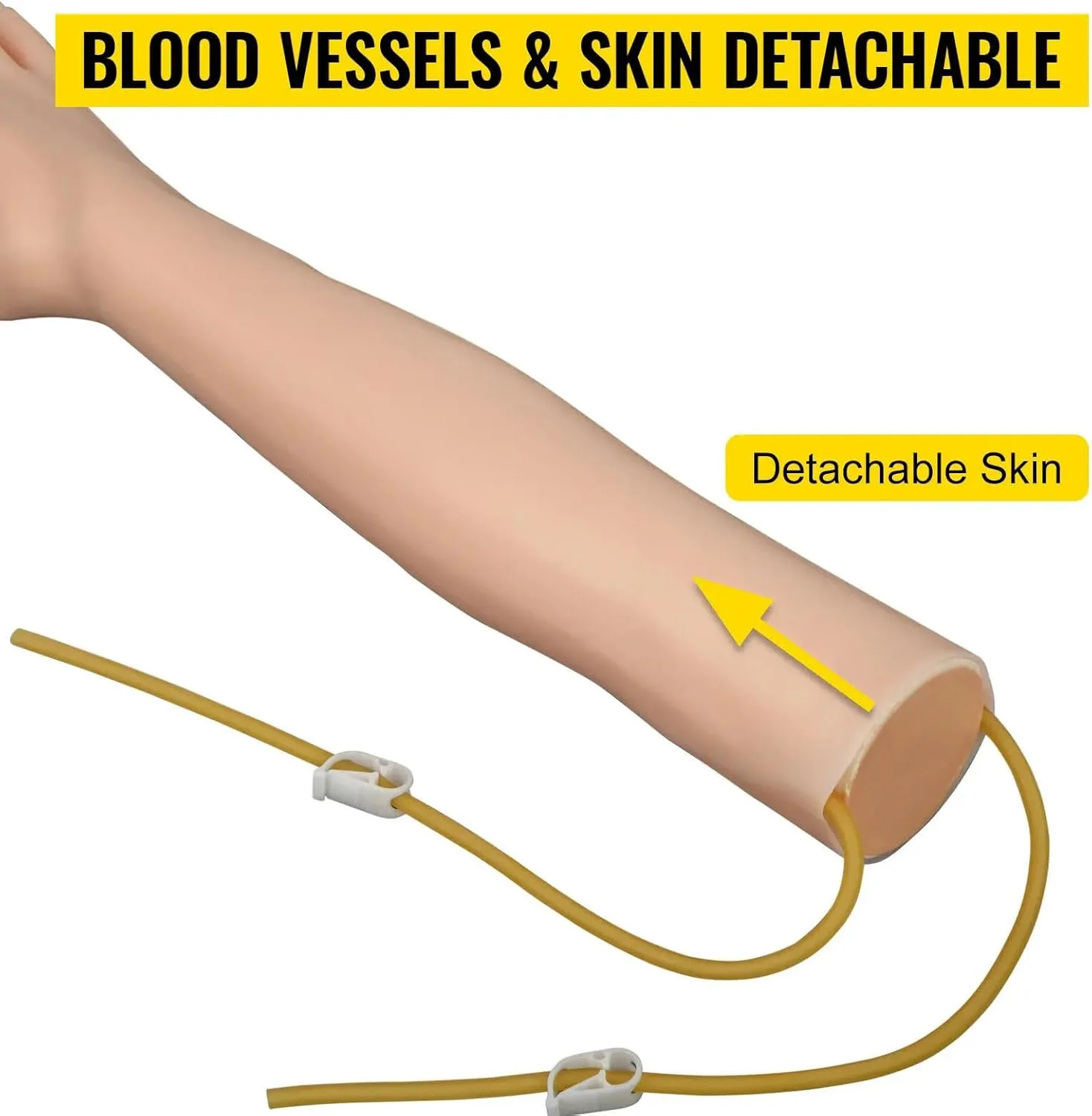 کیت بازوی تمرین تزریق داخل وریدی Langjee PVC مدل شبیه سازی بالا برای تمرین خونگیری پرستاران، لوازم مدرسه پزشکی