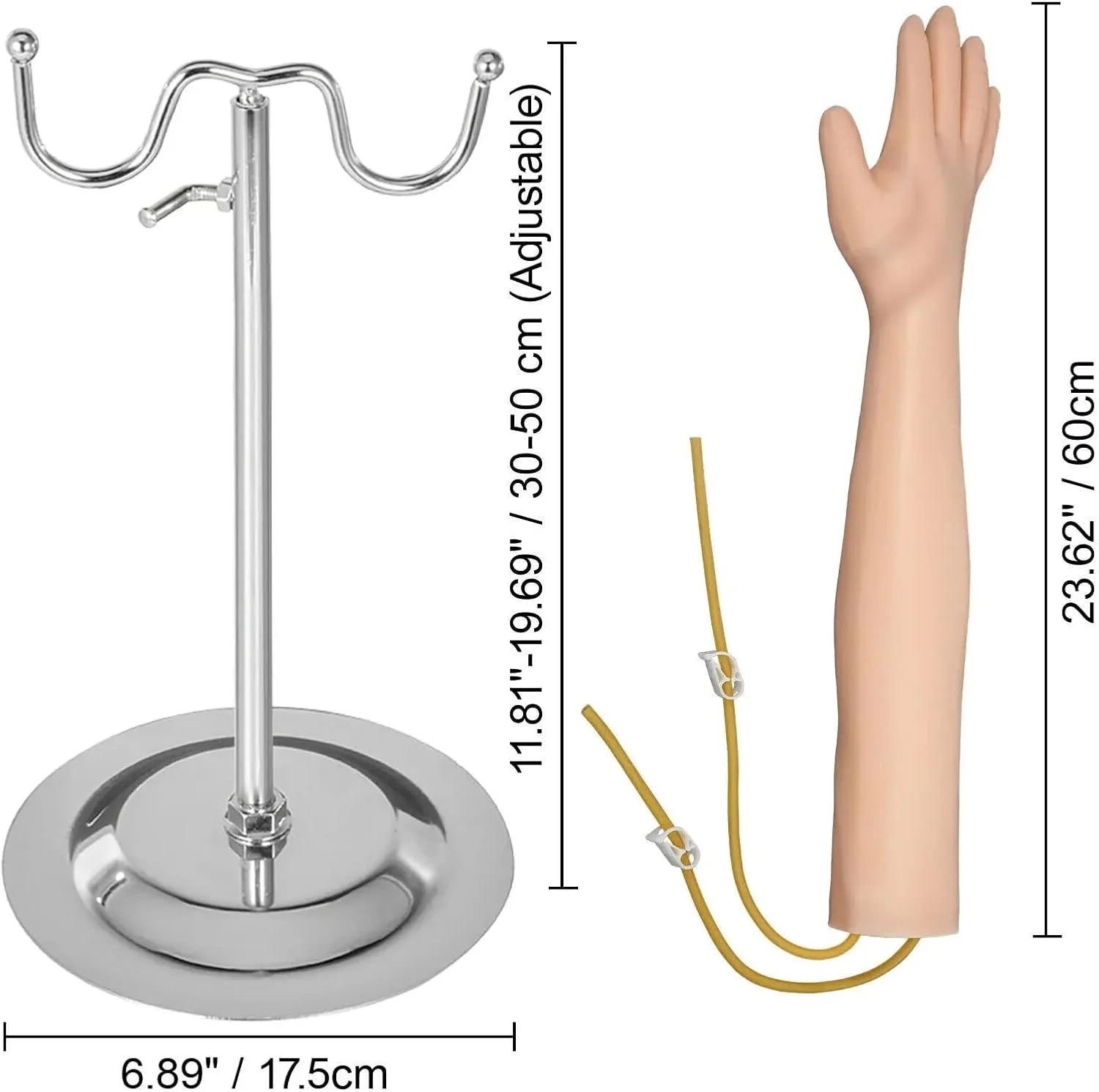 کیت بازوی تمرین تزریق داخل وریدی Langjee PVC مدل شبیه سازی بالا برای تمرین خونگیری پرستاران، لوازم مدرسه پزشکی
