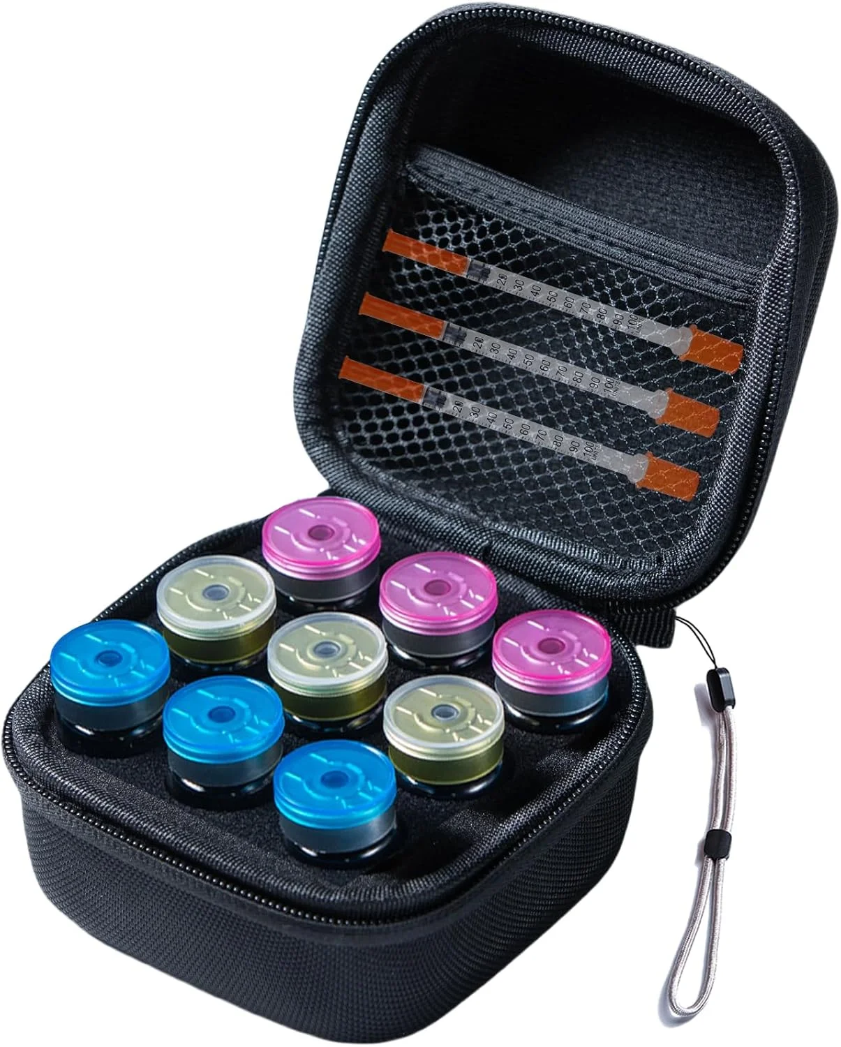 سازمان دهنده یخچال ویال های انسولین 9 خانه JFGLORIX برای افراد دیابتی، مناسب برای ویال های استاندارد 10 میلی لیتری U-100 سازمان دهنده یخچال ویال های انسولین 9 خانه JFGLORIX برای افراد دیابتی، مناسب برای ویال های استاندارد 10 میلی لیتری U-100