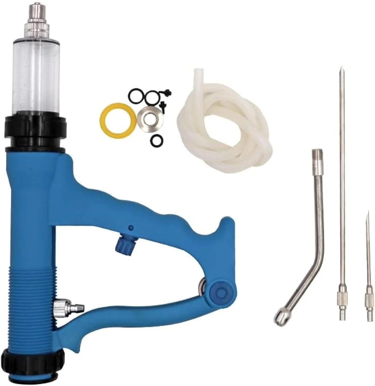 تفنگ تزریق دامپزشکی King Mariot Medical Equipments با ظرفیت 50 میلی لیتر، مناسب برای تزریق واکسن طیور و خوراک دهی با فناوری تزریق مداوم تفنگ تزریق دامپزشکی King Mariot Medical Equipments با ظرفیت 50 میلی لیتر، مناسب برای تزریق واکسن طیور و خوراک دهی با فناوری تزریق مداوم