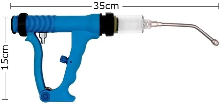 تفنگ تزریق دامپزشکی King Mariot Medical Equipments با ظرفیت 50 میلی لیتر، مناسب برای تزریق واکسن طیور و خوراک دهی با فناوری تزریق مداوم تفنگ تزریق دامپزشکی King Mariot Medical Equipments با ظرفیت 50 میلی لیتر، مناسب برای تزریق واکسن طیور و خوراک دهی با فناوری تزریق مداوم