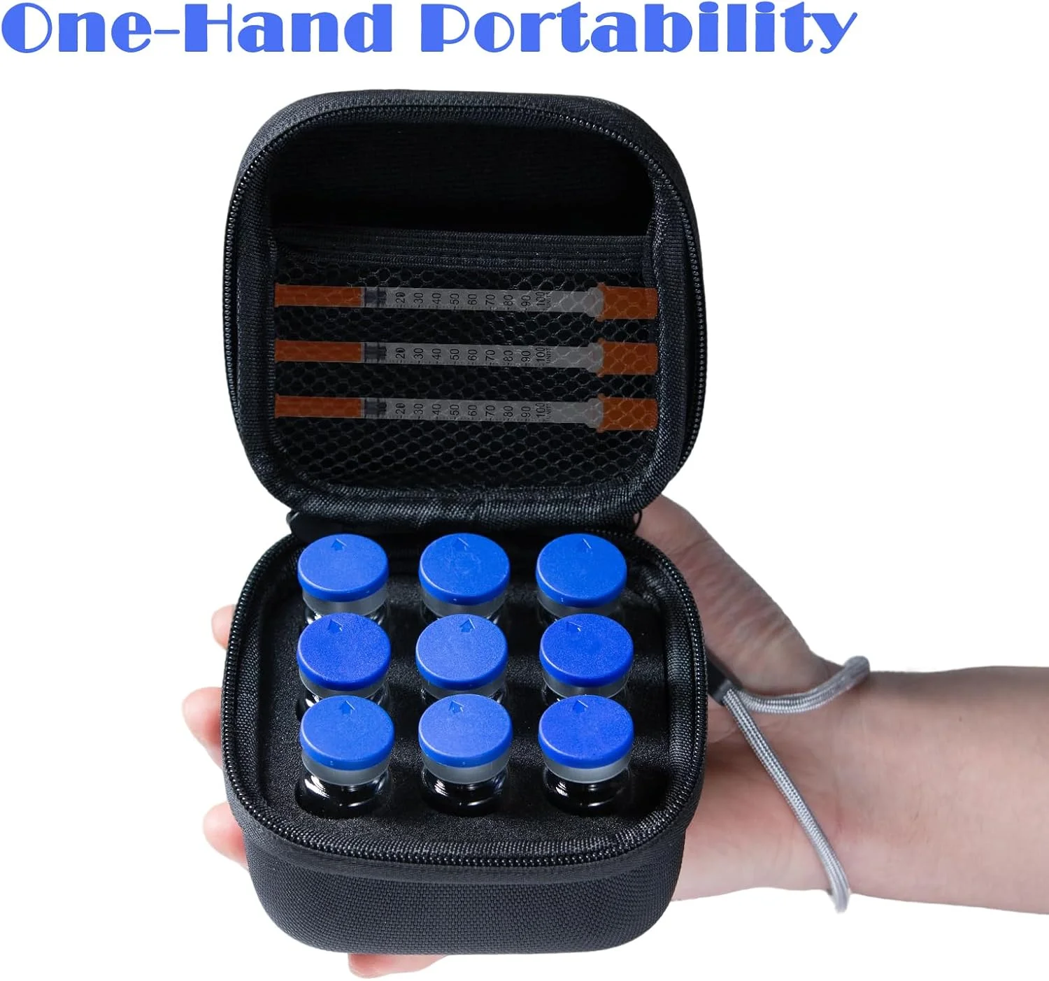 سازمان دهنده یخچال ویال های انسولین 9 خانه JFGLORIX برای افراد دیابتی، مناسب برای ویال های استاندارد 10 میلی لیتری U-100 سازمان دهنده یخچال ویال های انسولین 9 خانه JFGLORIX برای افراد دیابتی، مناسب برای ویال های استاندارد 10 میلی لیتری U-100