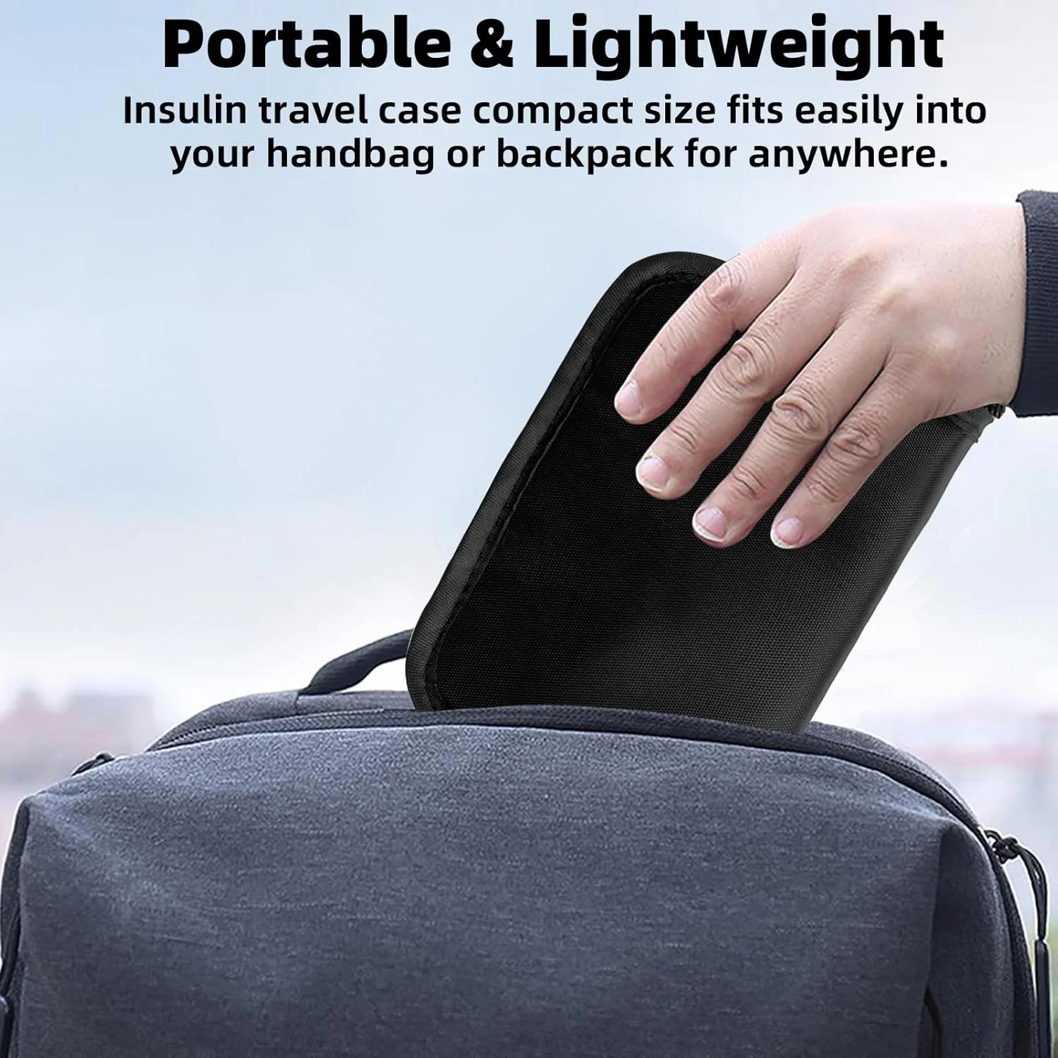 کیف مسافرتی دیابتی JFHNMLW - مورد تایید TSA، کیف مانیتور گلوکز و انسولین برای نوارهای تست، مانیتور قند خون (مشکی) کیف مسافرتی دیابتی JFHNMLW - مورد تایید TSA، کیف مانیتور گلوکز و انسولین برای نوارهای تست، مانیتور قند خون (مشکی)