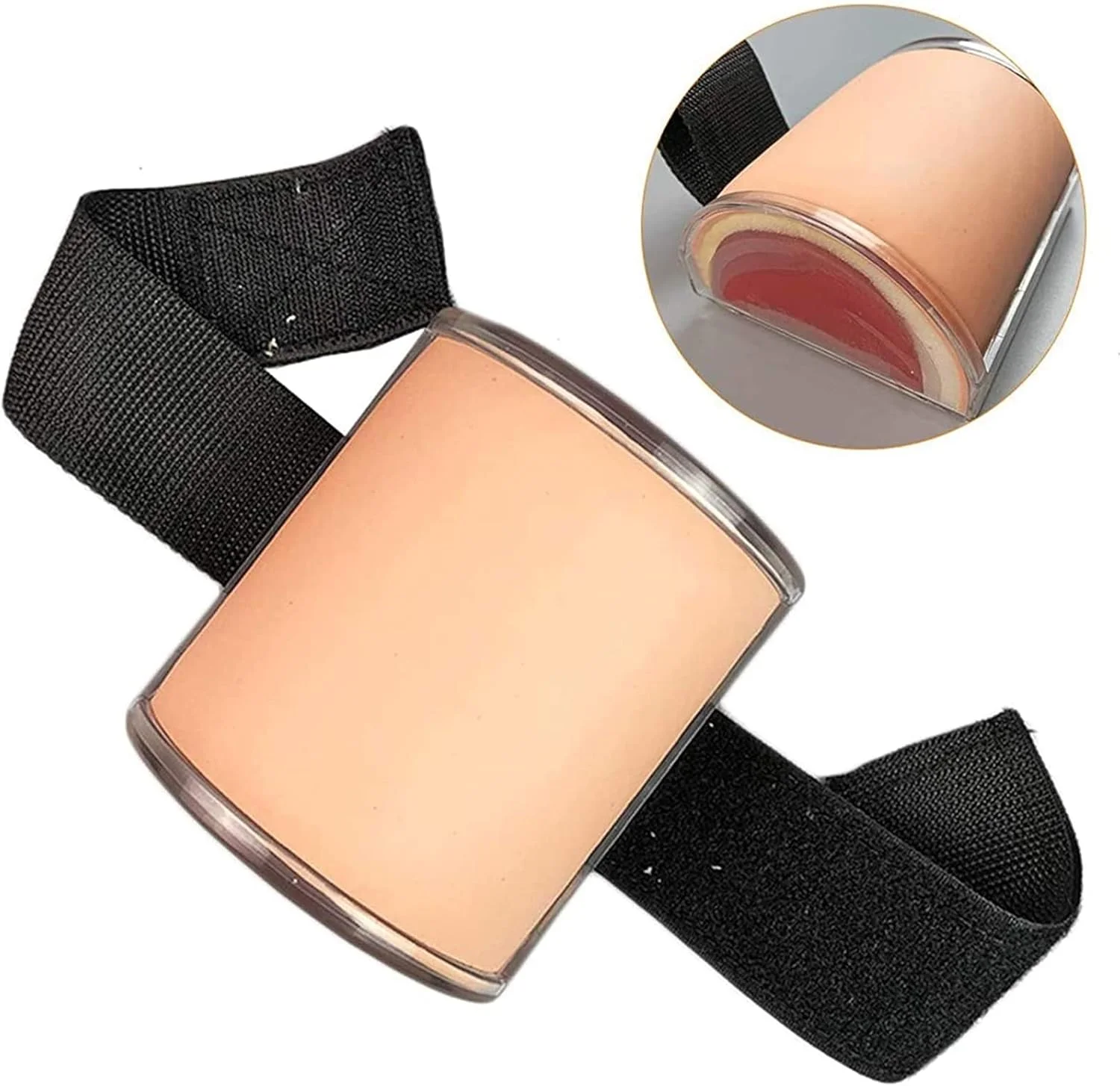 پد تمرین تزریق، مدل تزریق عضلانی چند منظوره، طراحی پوشیدنی برای پرستاران شامل پوست، بافت زیر جلدی و لایه عضلانی