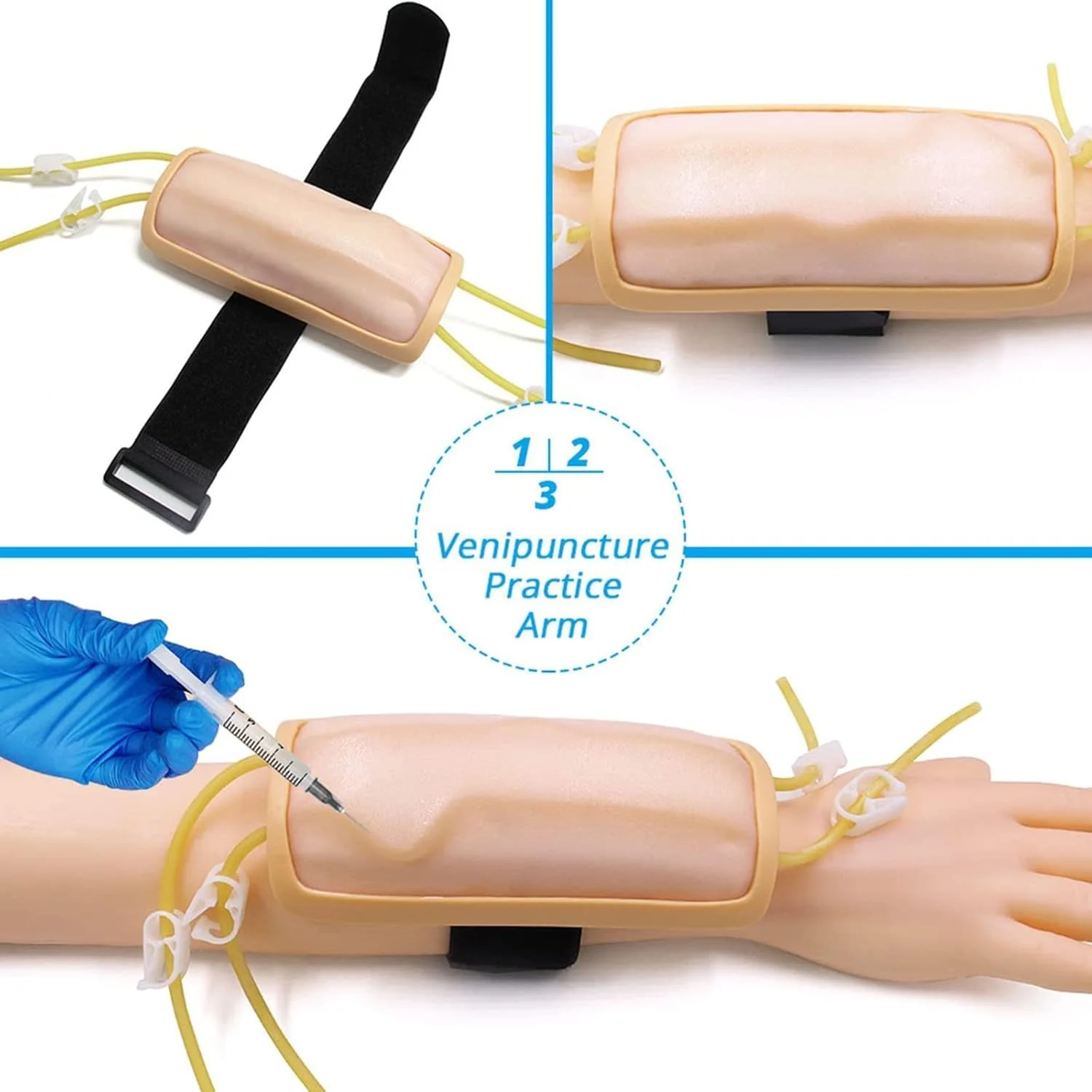 کیت تمرین تزریق، پد تمرینی تزریق 3 در 1 برای پرستار، داخل پوستی و زیر جلدی و عضلانی برای دانشجوی پزشکی، پد تمرینی چند منظوره شبیه پوست