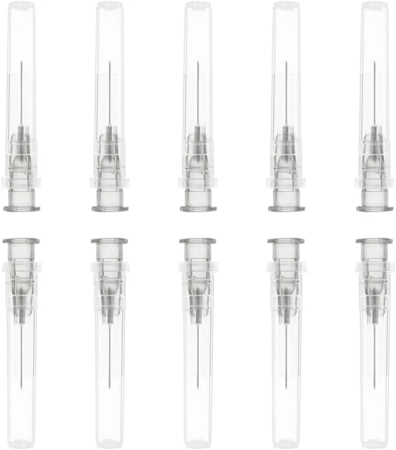100 عدد لوله پخش مایعات بسته بندی شده جداگانه، لوله های پرکننده مایع 27G*13mm فولاد ضد زنگ برای آزمایشگاه های علمی صنعتی