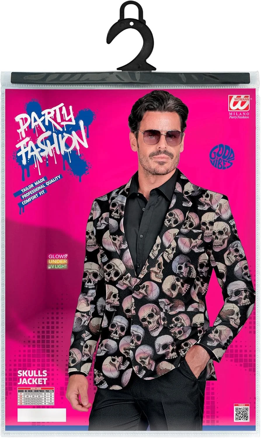 پیراهن مردانه طرح اسکلت W WIDMANN MILANO Party Fashion (تک عددی)