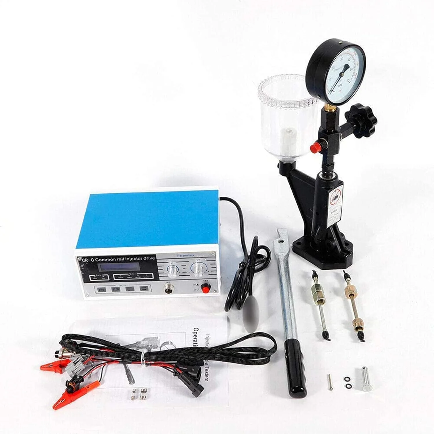 تستر انژکتور دیزل چند منظوره Amhuui، نازل S60H 220V، دستگاه بررسی انژکتور، ابزار تزریق، برای انژکتورهای الکترومغناطیسی