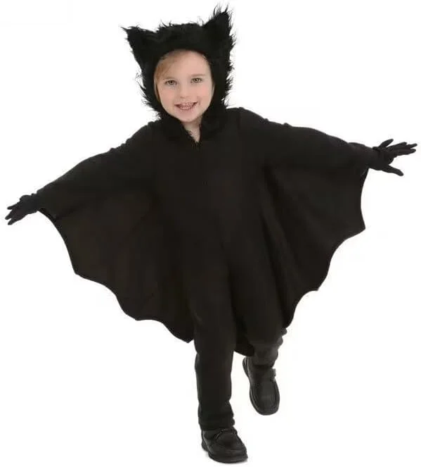 لباس هالووین بچه گانه جامپسوت خفاش سیاه لباس خون آشام با بال لباس های ترسناک Cosplay برای هالووین کریسمس تولد و مهمانی برای پسران و دختران لباس هالووین بچه گانه جامپسوت خفاش سیاه لباس خون آشام با بال لباس های ترسناک Cosplay برای هالووین کریسمس تولد و مهمانی برای پسران و دختران