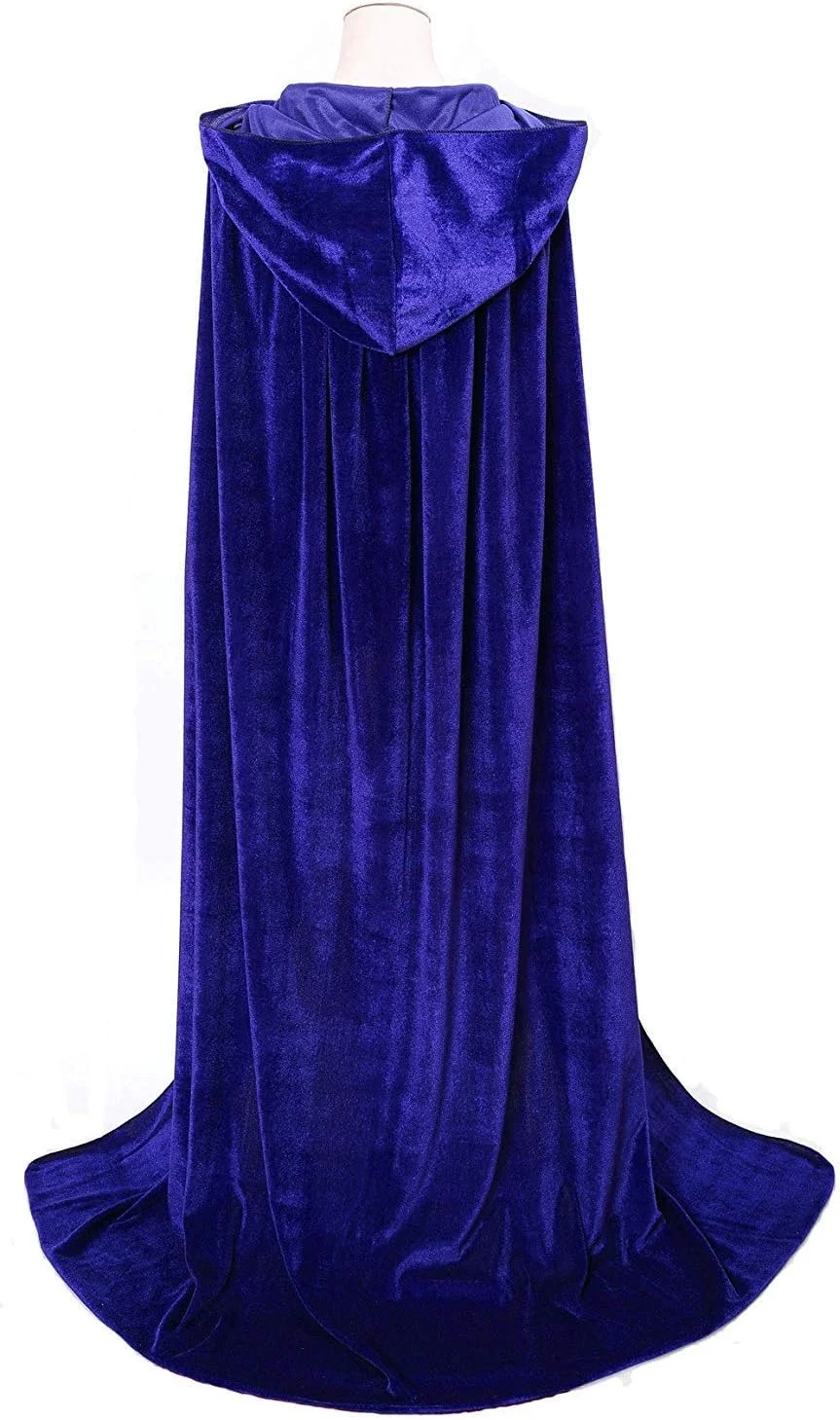 شنل کلاه دار مخملی بلند Makroyl Unisex برای هالووین، کریسمس و لباس های Cosplay شنل کلاه دار مخملی بلند Makroyl Unisex برای هالووین، کریسمس و لباس های Cosplay