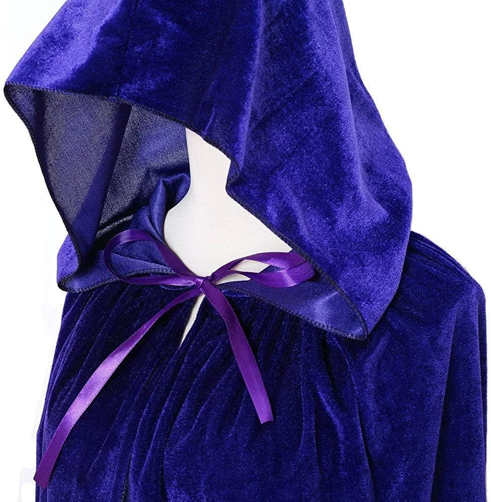 شنل کلاه دار مخملی بلند Makroyl Unisex برای هالووین، کریسمس و لباس های Cosplay شنل کلاه دار مخملی بلند Makroyl Unisex برای هالووین، کریسمس و لباس های Cosplay