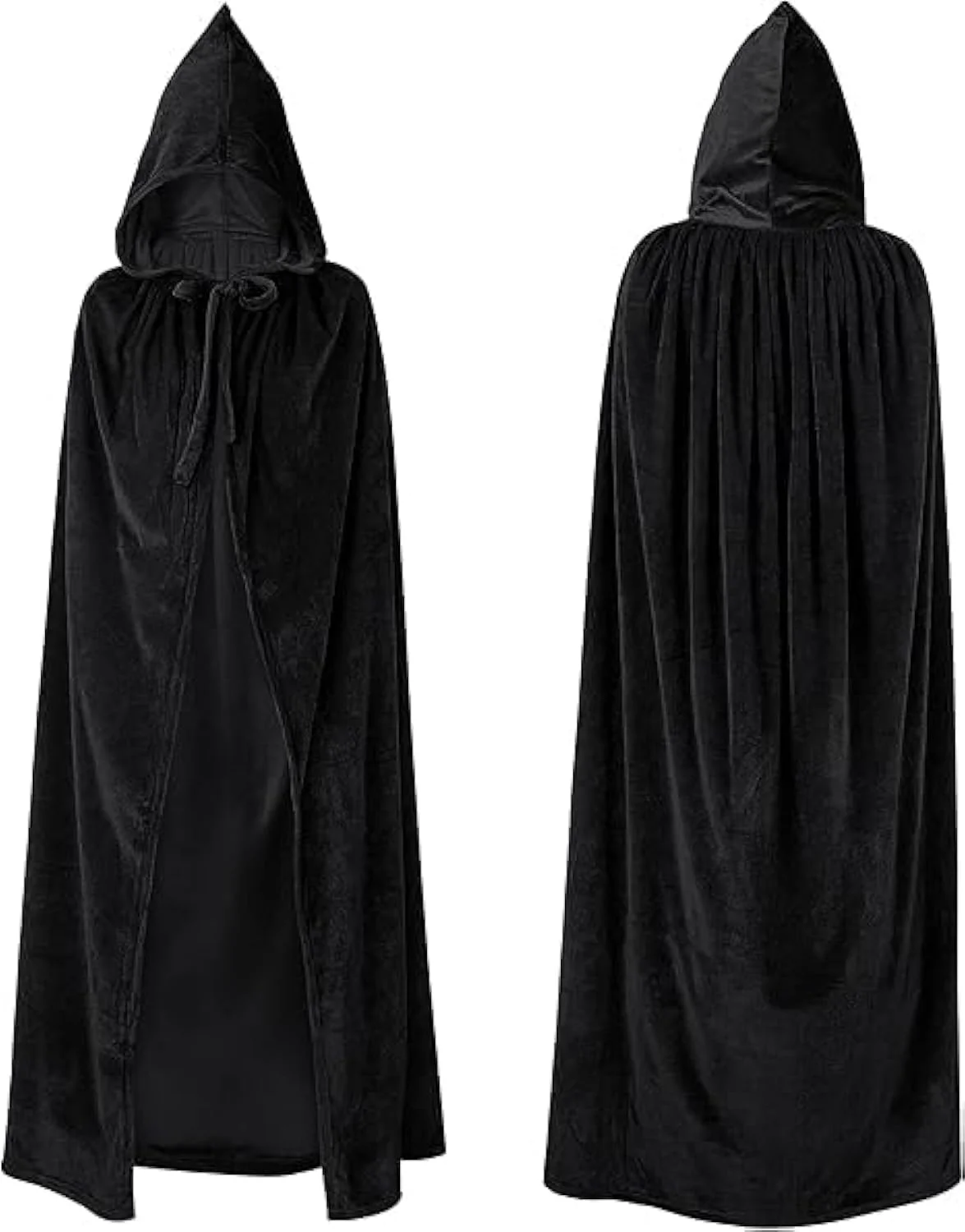 ست لباس هالووین بزرگسال و کودک Jorunb، شنل کلاه دار هالووین زنانه و مردانه، شنل مخملی سبک وزن، کت رو هالووین برای لباس های هالووین، سایز 90cm/130cm/140cm/170cm