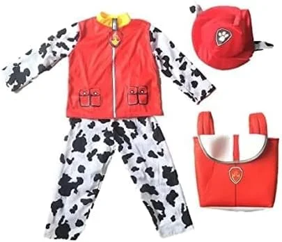 ست لباس مارشال BrainGiggles به همراه لباس آتش نشان، کلاه و کوله پشتی - لباس شخصیت PawPatrol برای کودکان نوپا، پسران و دختران - لباس Cosplay، تولد و هالووین برای کودکان (کوچک) ست لباس مارشال BrainGiggles به همراه لباس آتش نشان، کلاه و کوله پشتی - لباس شخصیت PawPatrol برای کودکان نوپا، پسران و دختران - لباس Cosplay، تولد و هالووین برای کودکان (کوچک)