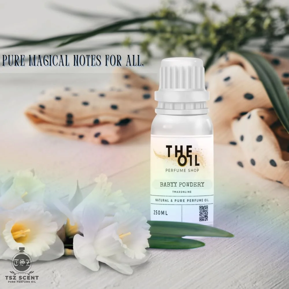 روغن عطر پودری کودک TSZ Scent - 250 میلی لیتر رایحه مشک ملایم و گلی برای آقایان و خانم ها | ماندگاری طولانی، بدون الکل، ملایم برای پوست روغن عطر پودری کودک TSZ Scent - 250 میلی لیتر رایحه مشک ملایم و گلی برای آقایان و خانم ها | ماندگاری طولانی، بدون الکل، ملایم برای پوست