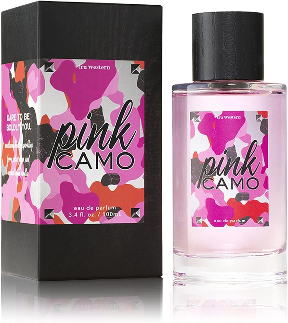عطر زنانه Tru Fragrance Beauty & Pink Camo - رایحه میوه ای گلی برای زنان - انگور فرنگی سیاه، آلو مخملی، وانیل گرم - روشن، شیرین و زنانه - 50 میلی لیتر