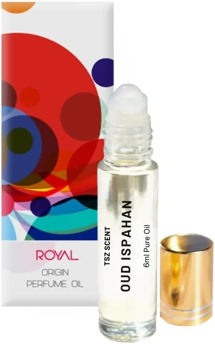 روغن عطر عود ایسپهان TSZ Scent - روغن عطر عود خالص لوکس 6 میلی لیتری رولی | رایحه ای جذاب و بی انتها با رایحه های شیرین و گرم