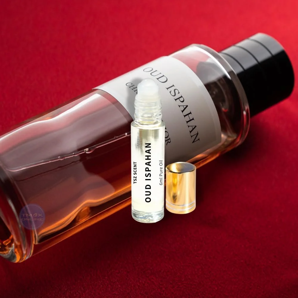 روغن عطر عود ایسپهان TSZ Scent - روغن عطر عود خالص لوکس 6 میلی لیتری رولی | رایحه ای جذاب و بی انتها با رایحه های شیرین و گرم