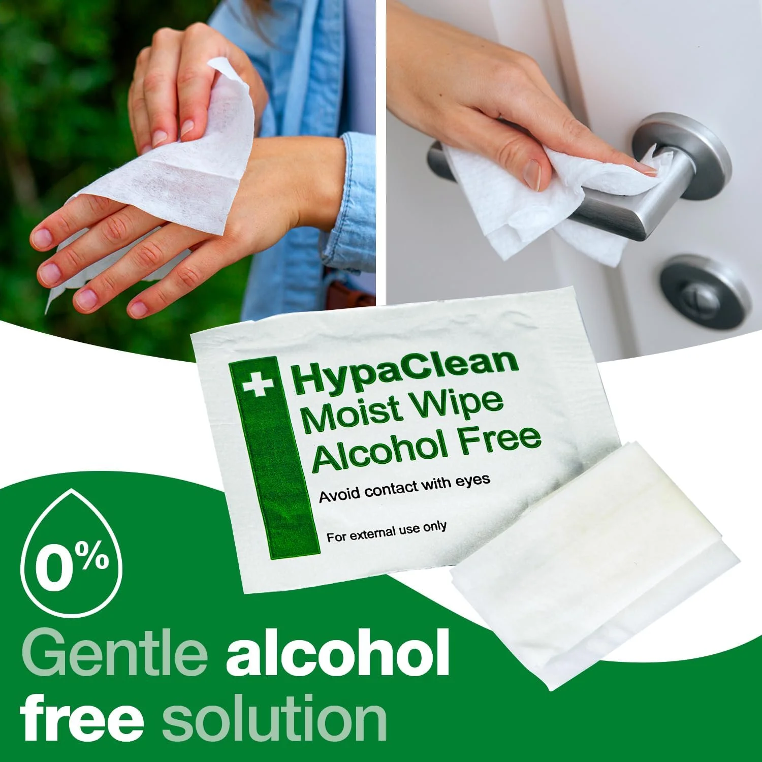 دستمال مرطوب پاک کننده زخم هایپ کلین گروه ایمنی اولیه، بدون الکل، بسته 100 عددی بسته بندی شده تکی دستمال مرطوب پاک کننده زخم هایپ کلین گروه ایمنی اولیه، بدون الکل، بسته 100 عددی بسته بندی شده تکی