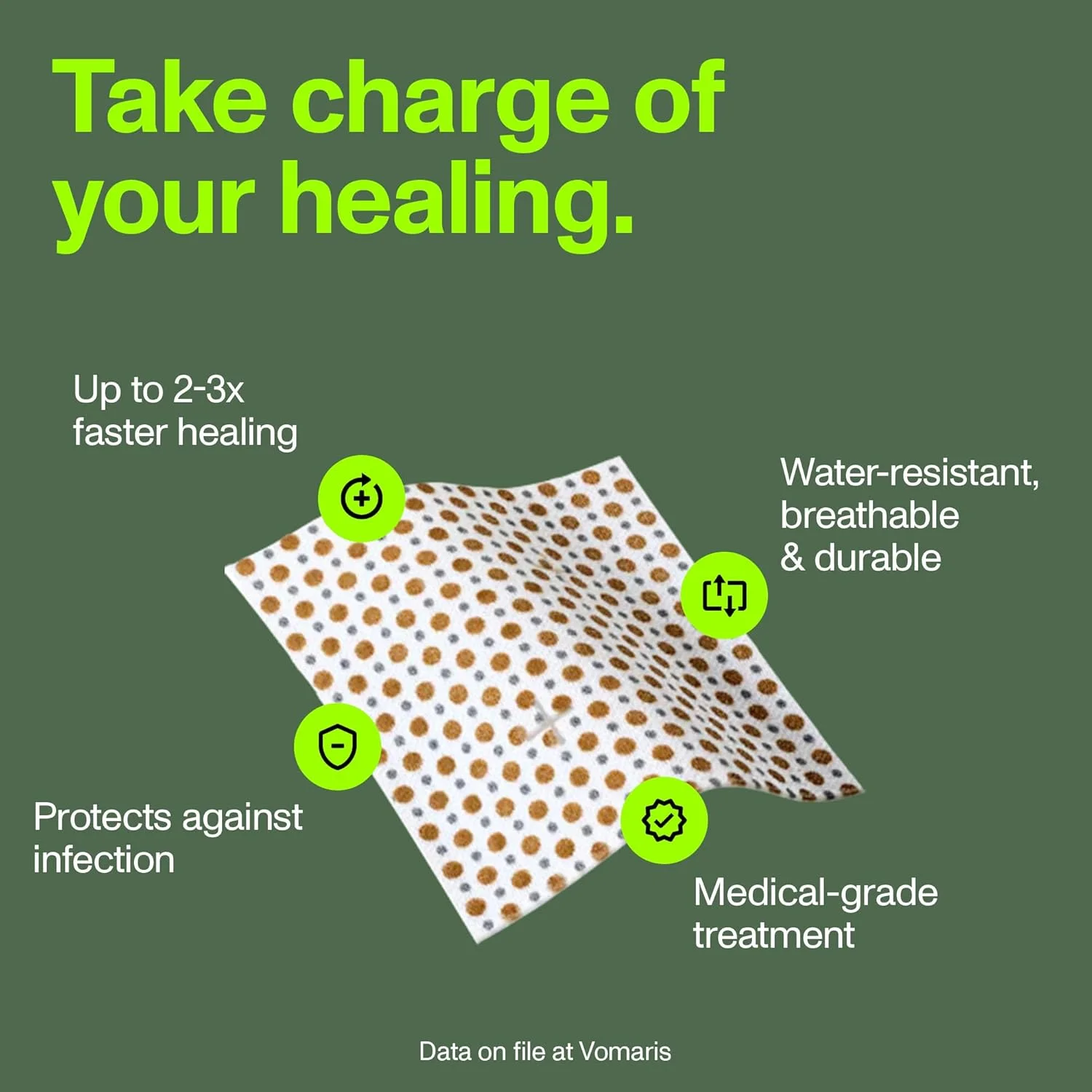 کیت پانسمان و مراقبت از زخم بیوالکتریک PowerHeal: تک لایه، بدون چسب، شامل هیدروژل برای زخم ها، بریدگی ها، ساییدگی ها، آمپ کیت پانسمان و مراقبت از زخم بیوالکتریک PowerHeal: تک لایه، بدون چسب، شامل هیدروژل برای زخم ها، بریدگی ها، ساییدگی ها، آمپ