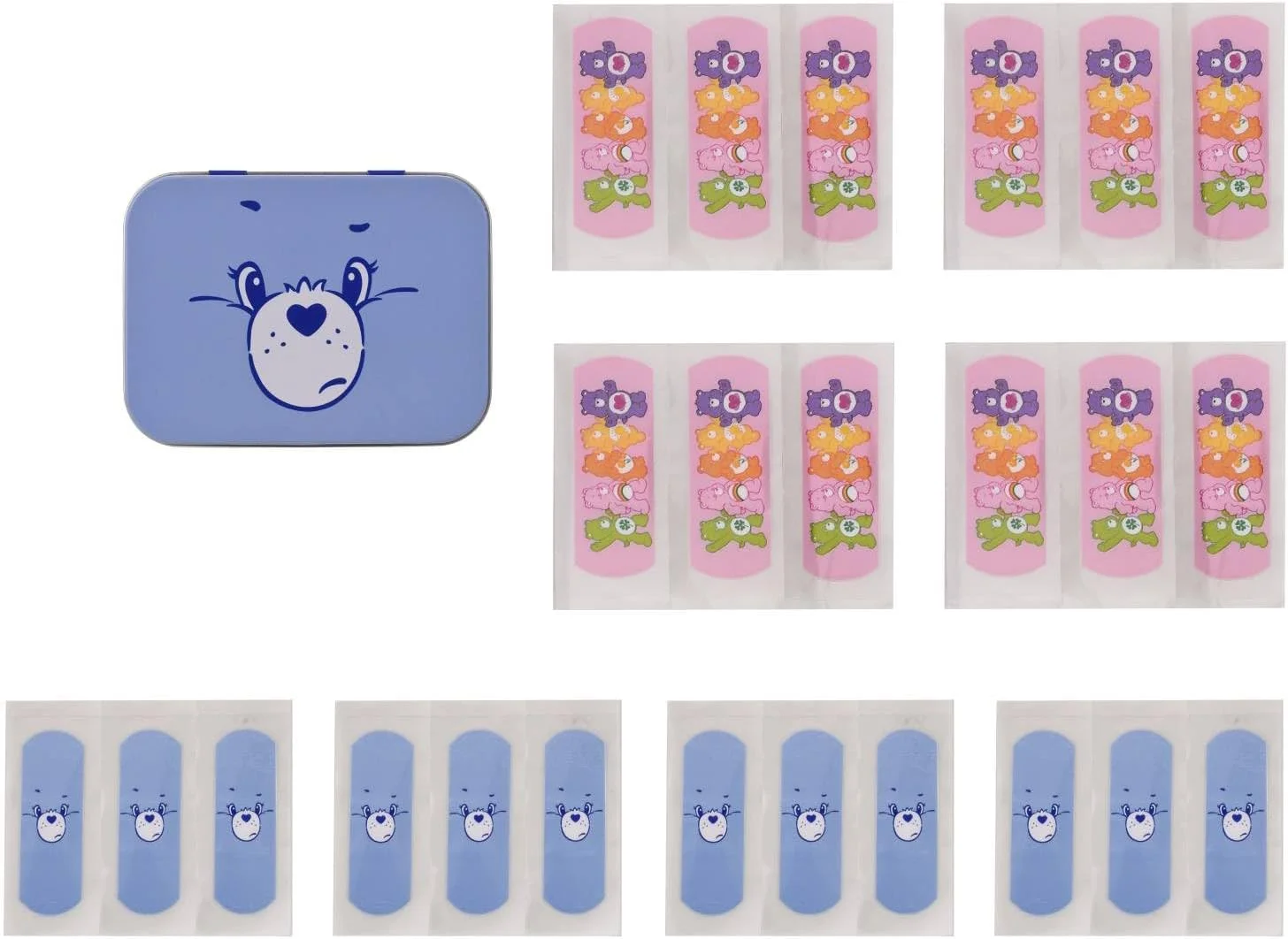 چسب زخم جعبه فلزی خرس های مهربان، دو سایز با طرح زیبای خرس های مهربان، جدا سازی آسان و سازگار با پوست، چسب تنفسی، 24 عدد چسب چسب زخم جعبه فلزی خرس های مهربان، دو سایز با طرح زیبای خرس های مهربان، جدا سازی آسان و سازگار با پوست، چسب تنفسی، 24 عدد چسب