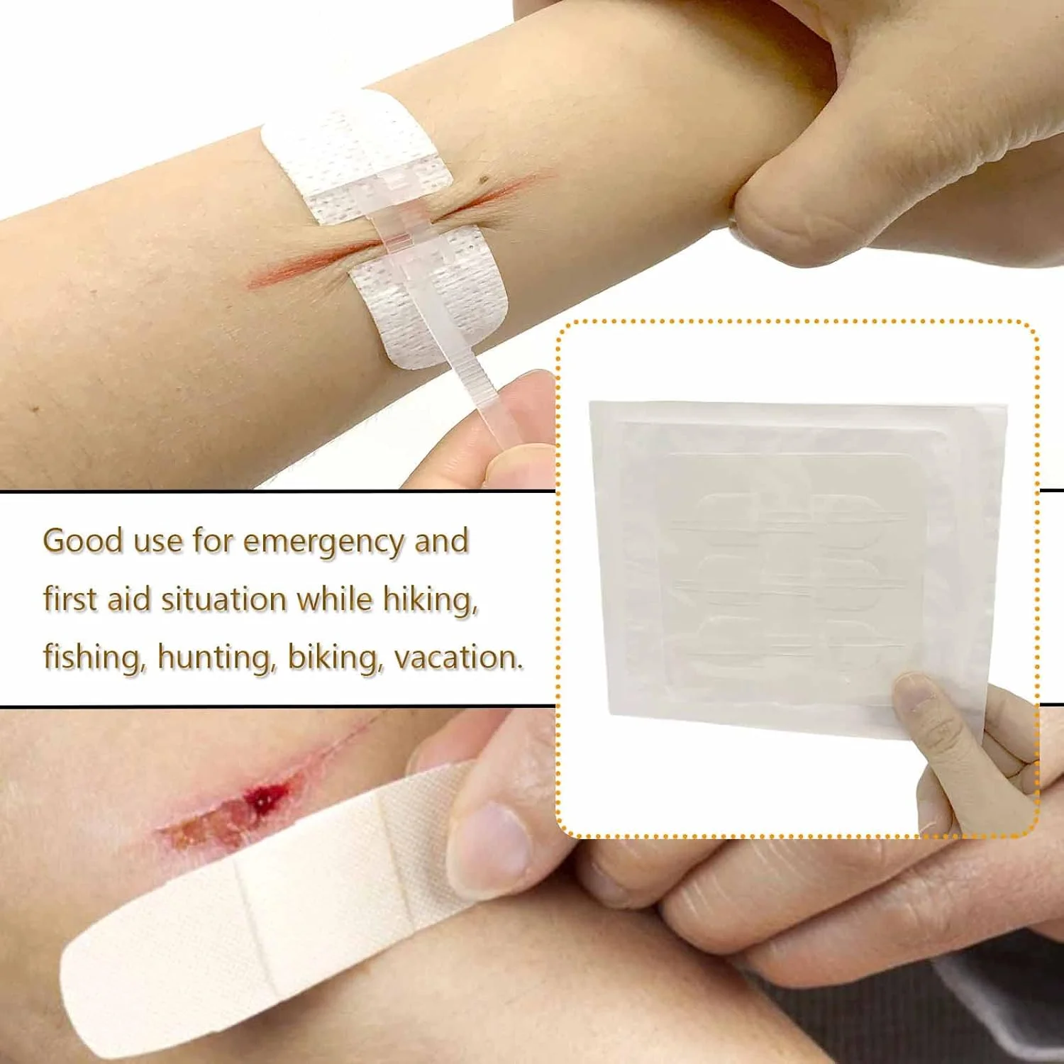 چسب بخیه جایگزین بخیه MENURSY برای مراقبت اضطراری از زخم، بستن زیپی زخم بدون نیاز به بخیه، چسب بخیه برای کمک های اولیه، سفید، 3 عدد (45 * 10 میلی متر) چسب بخیه جایگزین بخیه MENURSY برای مراقبت اضطراری از زخم، بستن زیپی زخم بدون نیاز به بخیه، چسب بخیه برای کمک های اولیه، سفید، 3 عدد (45 * 10 میلی متر)