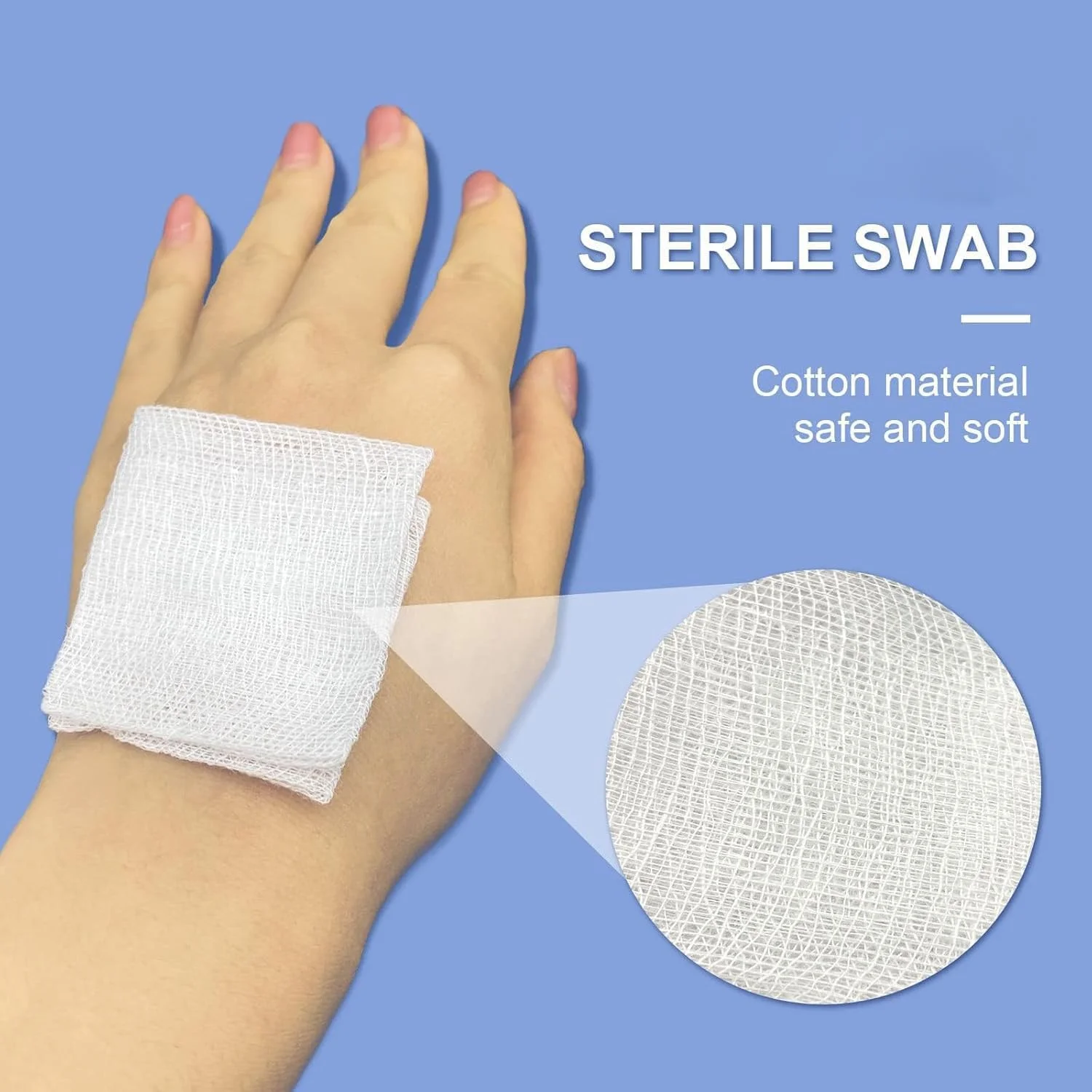 60 عدد پد گاز استریل، پدهای پانسمان غیر چسبنده مراقبت از زخم برای کمک های اولیه، مصارف پزشکی و خانگی 60 عدد پد گاز استریل، پدهای پانسمان غیر چسبنده مراقبت از زخم برای کمک های اولیه، مصارف پزشکی و خانگی