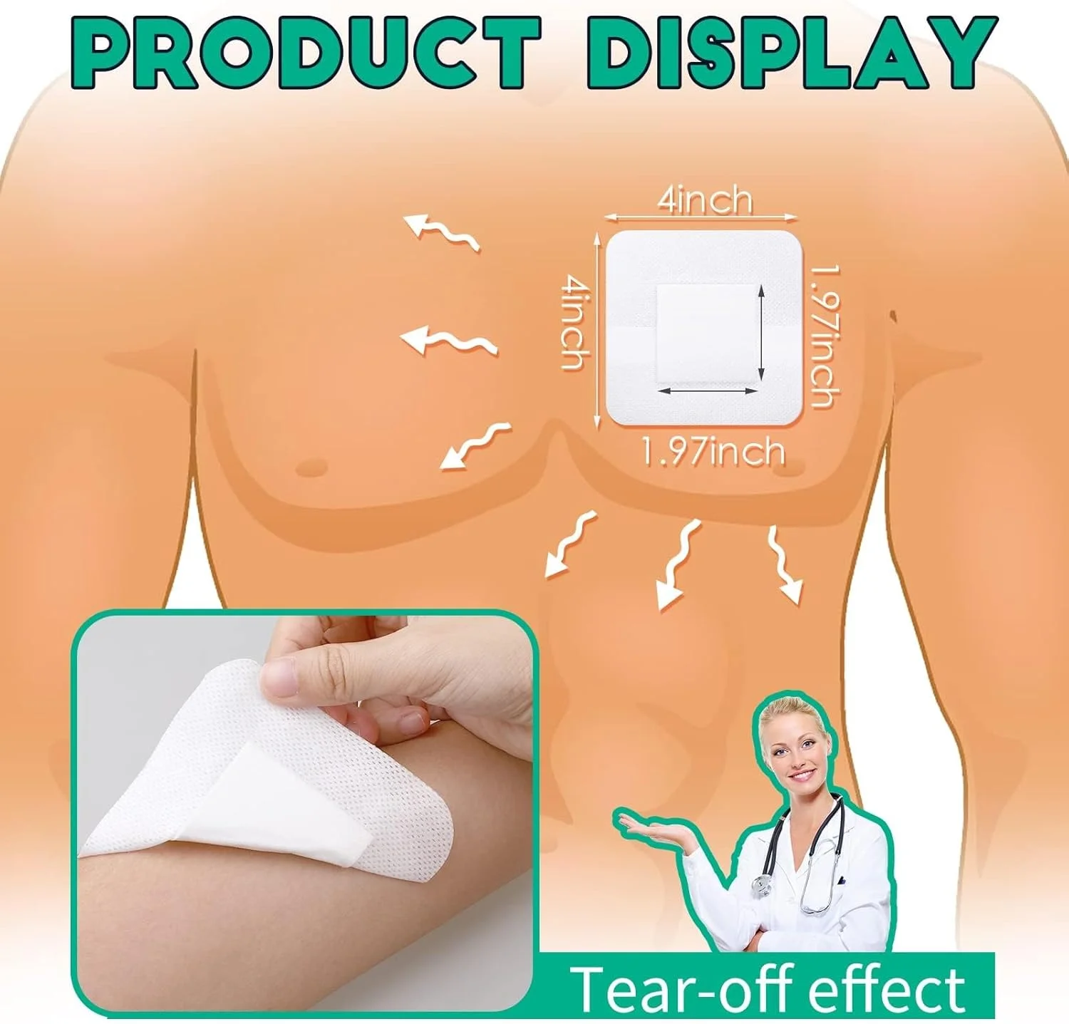 30 عدد پد پانسمان چسبی جزیره ای زخم 4x4 اینچ - باند گاز حاشیه دار ضد آب و تنفسی با پد جاذب، بسته بندی جداگانه برای تاول، سوختگی، مراقبت های بعد از جراحی 30 عدد پد پانسمان چسبی جزیره ای زخم 4x4 اینچ - باند گاز حاشیه دار ضد آب و تنفسی با پد جاذب، بسته بندی جداگانه برای تاول، سوختگی، مراقبت های بعد از جراحی