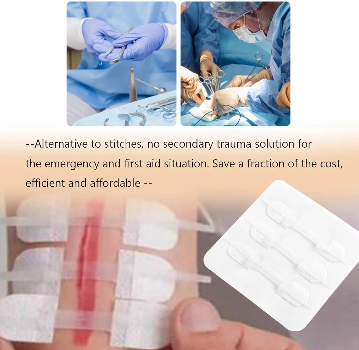 چسب بخیه جایگزین بخیه MENURSY برای مراقبت اضطراری از زخم، بستن زیپی زخم بدون نیاز به بخیه، چسب بخیه برای کمک های اولیه، سفید، 3 عدد (45 * 10 میلی متر) چسب بخیه جایگزین بخیه MENURSY برای مراقبت اضطراری از زخم، بستن زیپی زخم بدون نیاز به بخیه، چسب بخیه برای کمک های اولیه، سفید، 3 عدد (45 * 10 میلی متر)