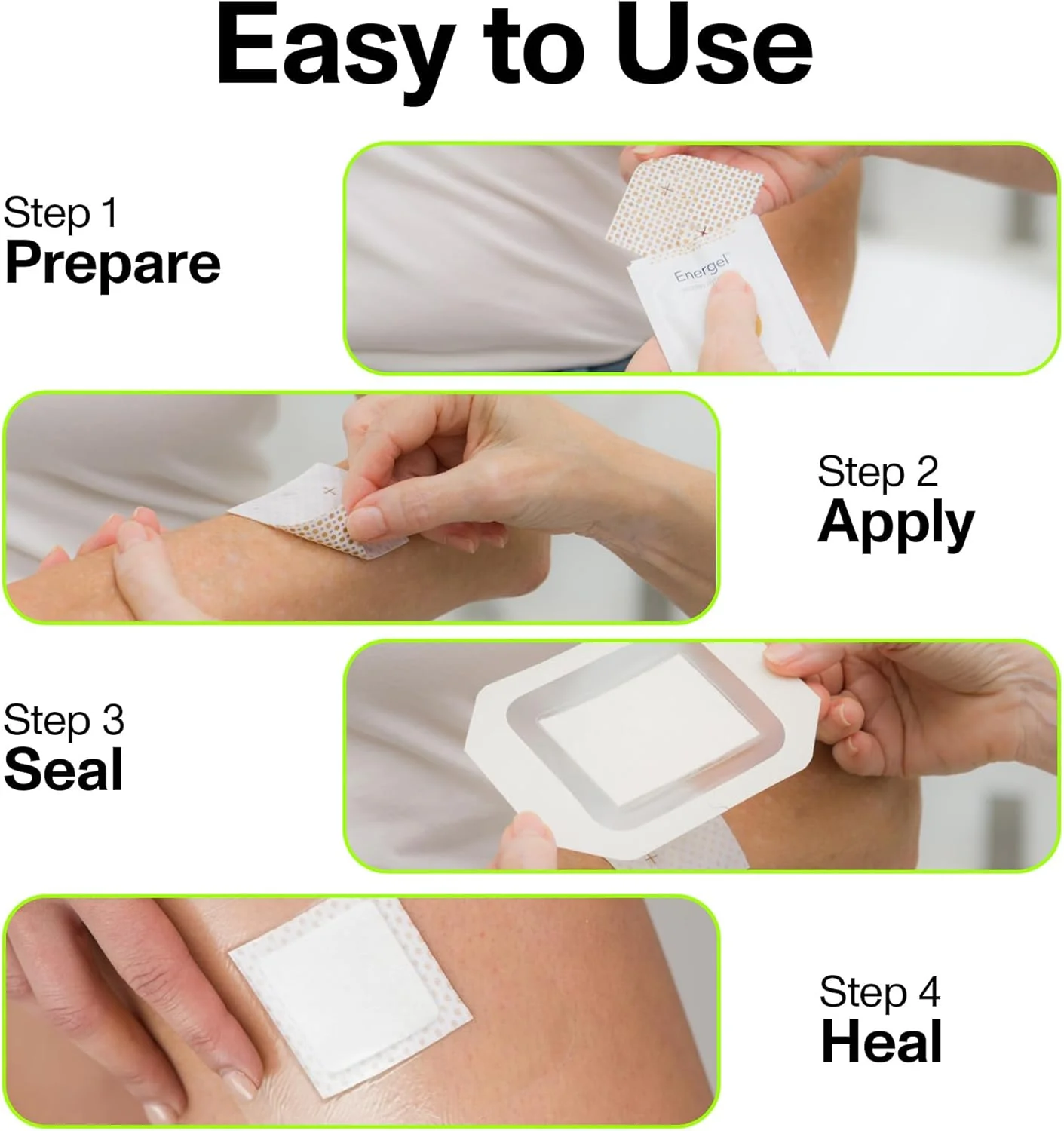 کیت پانسمان و مراقبت از زخم بیوالکتریک PowerHeal: تک لایه، بدون چسب، شامل هیدروژل برای زخم ها، بریدگی ها، ساییدگی ها، آمپ کیت پانسمان و مراقبت از زخم بیوالکتریک PowerHeal: تک لایه، بدون چسب، شامل هیدروژل برای زخم ها، بریدگی ها، ساییدگی ها، آمپ