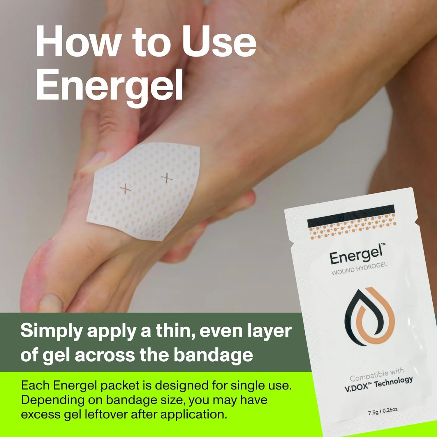 کیت پانسمان و مراقبت از زخم بیوالکتریک PowerHeal: تک لایه، بدون چسب، شامل هیدروژل برای زخم ها، بریدگی ها، ساییدگی ها، آمپ کیت پانسمان و مراقبت از زخم بیوالکتریک PowerHeal: تک لایه، بدون چسب، شامل هیدروژل برای زخم ها، بریدگی ها، ساییدگی ها، آمپ