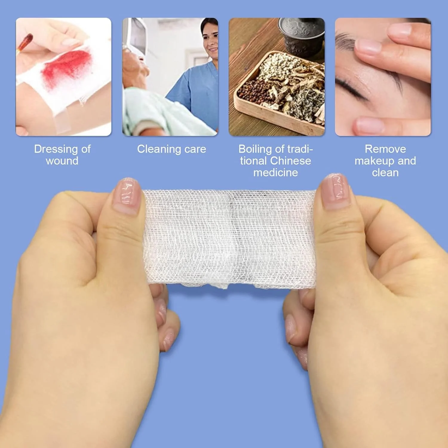 60 عدد پد گاز استریل، پدهای پانسمان غیر چسبنده مراقبت از زخم برای کمک های اولیه، مصارف پزشکی و خانگی 60 عدد پد گاز استریل، پدهای پانسمان غیر چسبنده مراقبت از زخم برای کمک های اولیه، مصارف پزشکی و خانگی