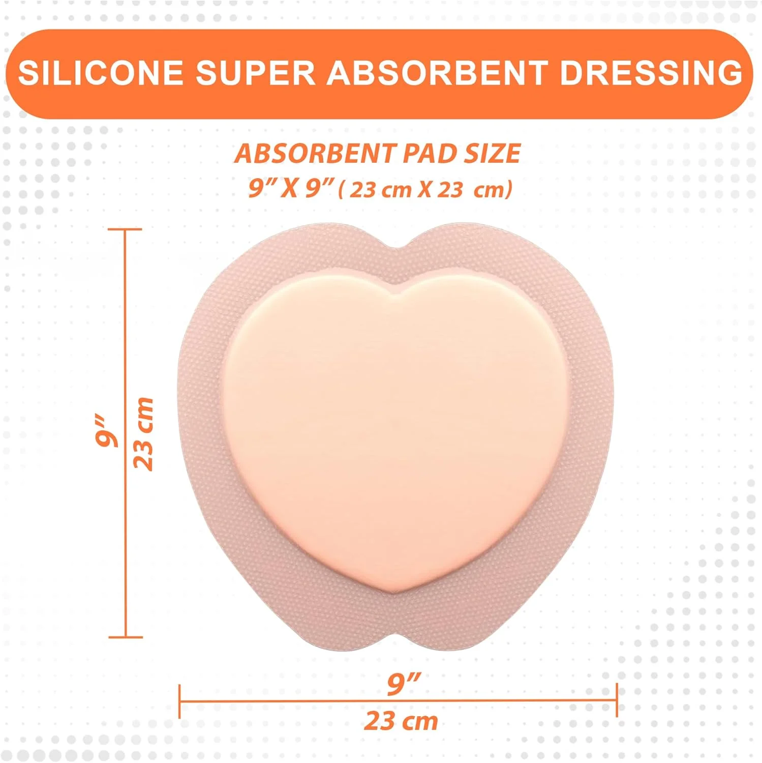 پانسمان فوم سیلیکونی چسبنده PHMB با حاشیه ساکرال MedVance، بانداژ درمان زخم بستر برای استخوان خاجی، سایز 9"x 9" (پد 6.1" x 6.6")، جعبه 5 عددی پانسمان فوم سیلیکونی چسبنده PHMB با حاشیه ساکرال MedVance، بانداژ درمان زخم بستر برای استخوان خاجی، سایز 9"x 9" (پد 6.1" x 6.6")، جعبه 5 عددی