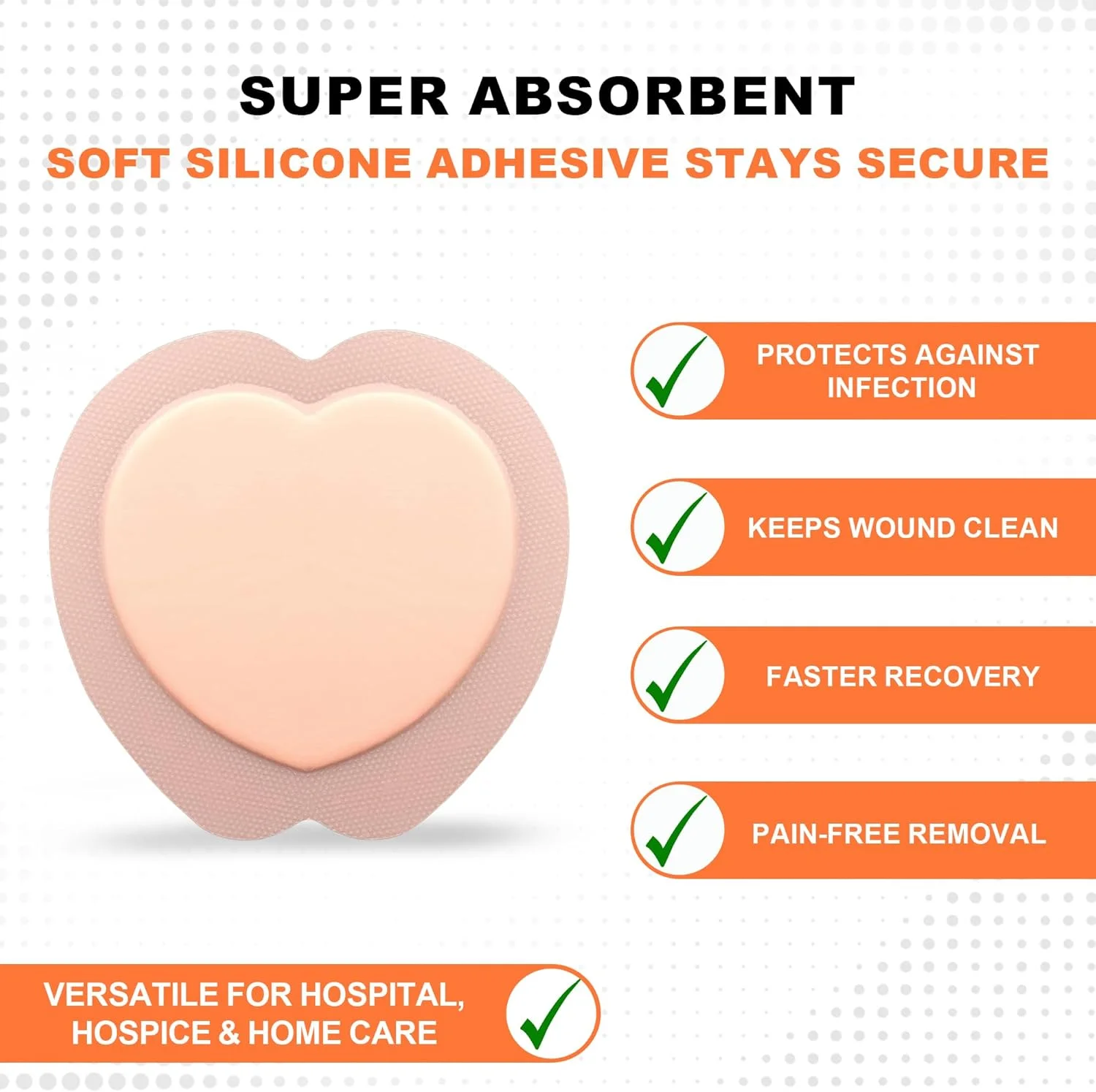 پانسمان فوم سیلیکونی چسبنده PHMB با حاشیه ساکرال MedVance، بانداژ درمان زخم بستر برای استخوان خاجی، سایز 9"x 9" (پد 6.1" x 6.6")، جعبه 5 عددی پانسمان فوم سیلیکونی چسبنده PHMB با حاشیه ساکرال MedVance، بانداژ درمان زخم بستر برای استخوان خاجی، سایز 9"x 9" (پد 6.1" x 6.6")، جعبه 5 عددی