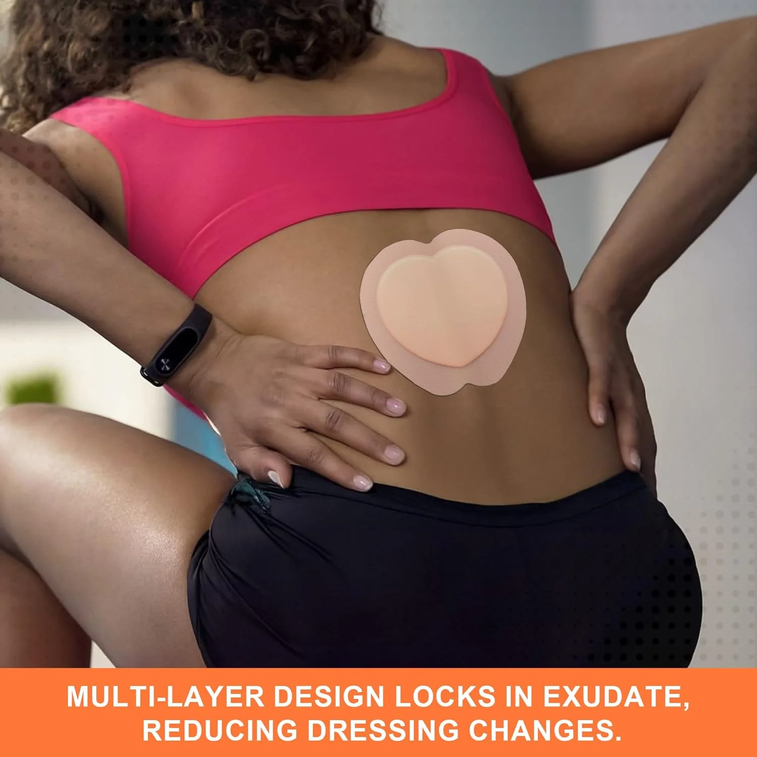 پانسمان فوم سیلیکونی چسبنده PHMB با حاشیه ساکرال MedVance، بانداژ درمان زخم بستر برای استخوان خاجی، سایز 9"x 9" (پد 6.1" x 6.6")، جعبه 5 عددی پانسمان فوم سیلیکونی چسبنده PHMB با حاشیه ساکرال MedVance، بانداژ درمان زخم بستر برای استخوان خاجی، سایز 9"x 9" (پد 6.1" x 6.6")، جعبه 5 عددی